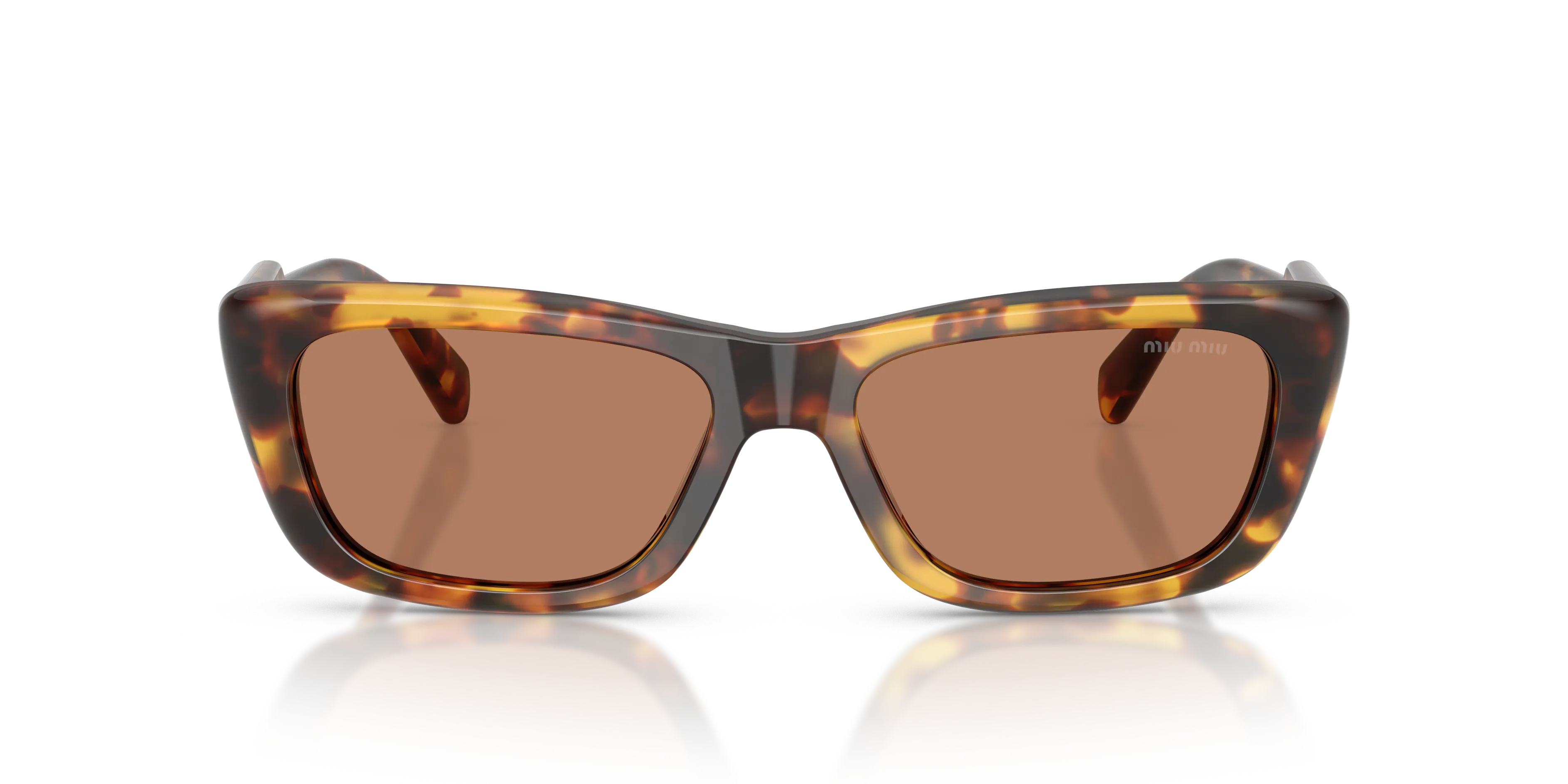 Miu Miu MU B12S 14L20D Occhiali da sole Acetato Tartaruga Marrone Squadrata Normale - immagine 3