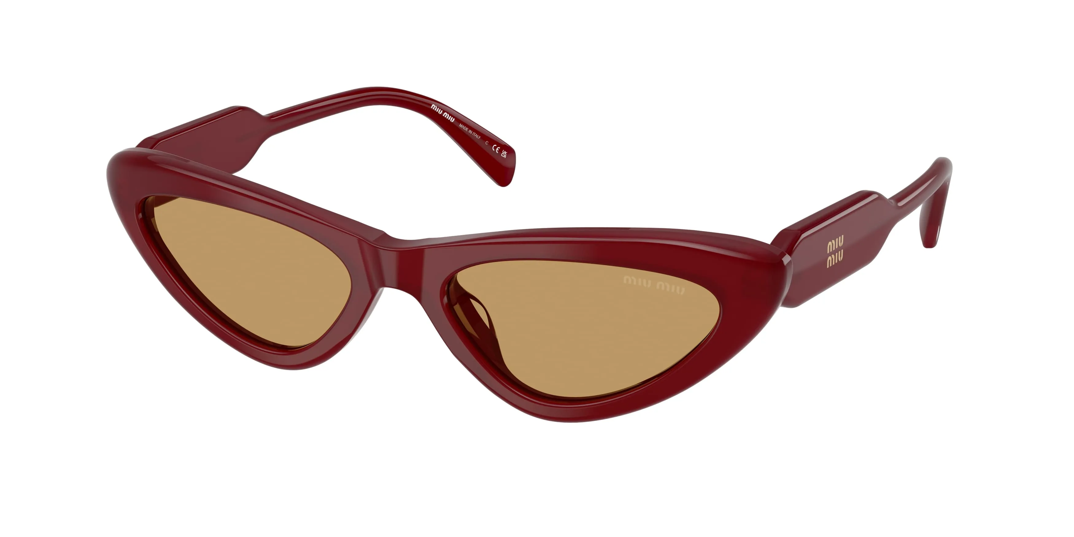 Miu Miu MU B11SU 21I10Y Occhiali da sole Acetato Viola Marrone Cat Eye Normale - immagine 1