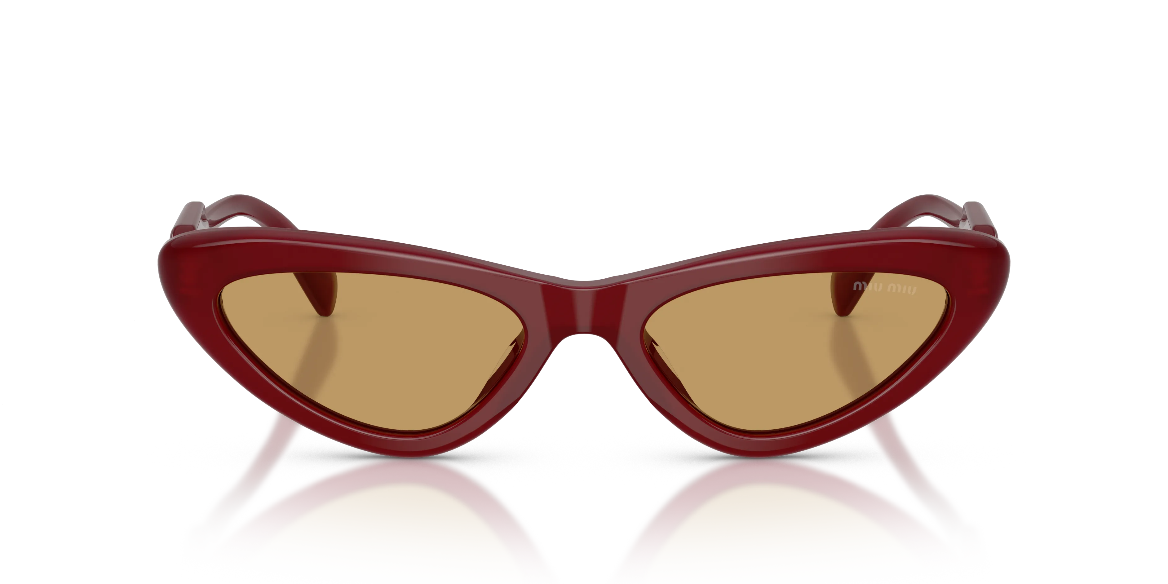 Miu Miu MU B11SU 21I10Y Occhiali da sole Acetato Viola Marrone Cat Eye Normale - immagine 3