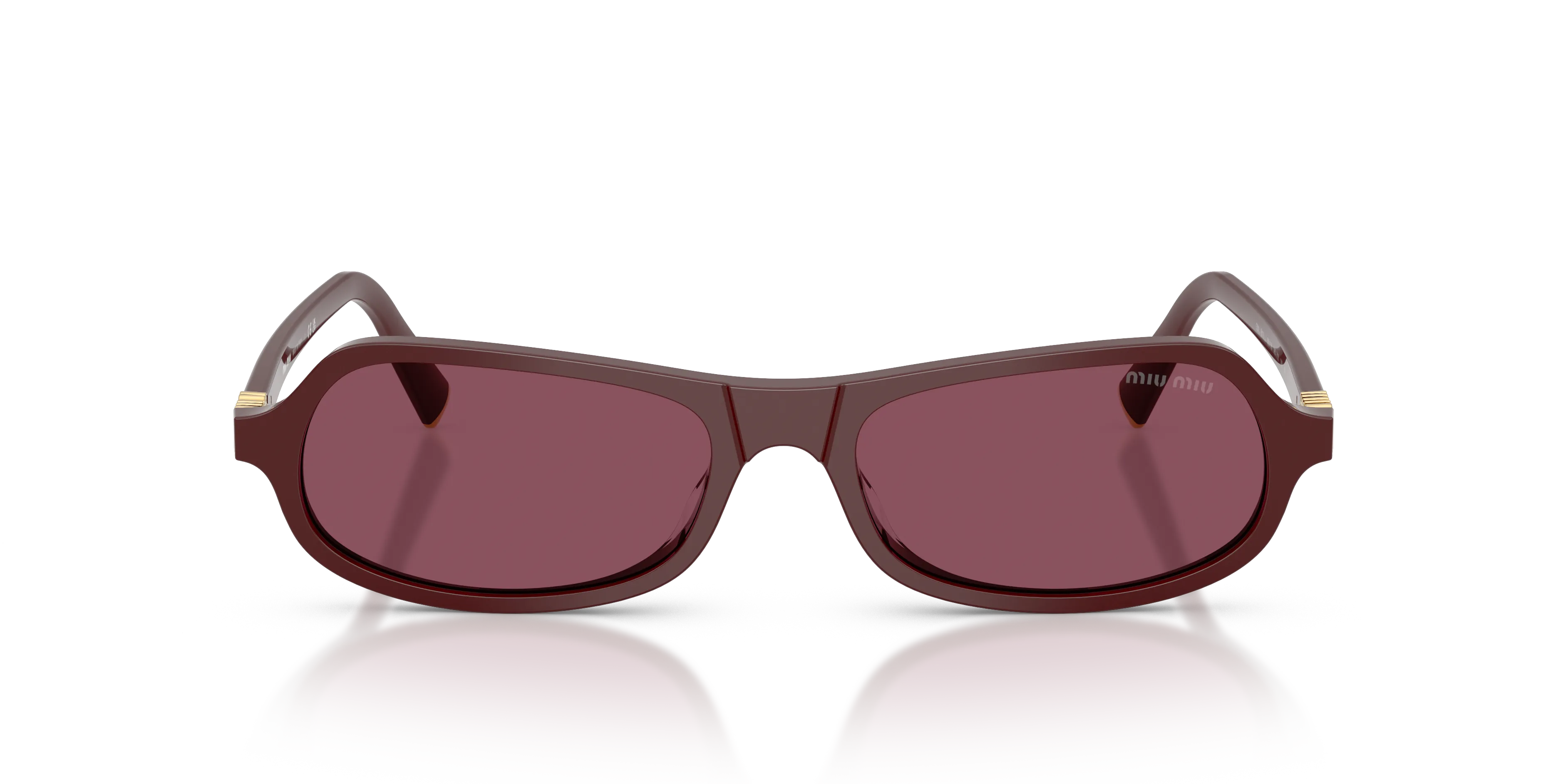 Miu Miu MU B10SU 26L20Y Occhiali da sole Acetato Viola Viola Geometrica Normale - immagine 3