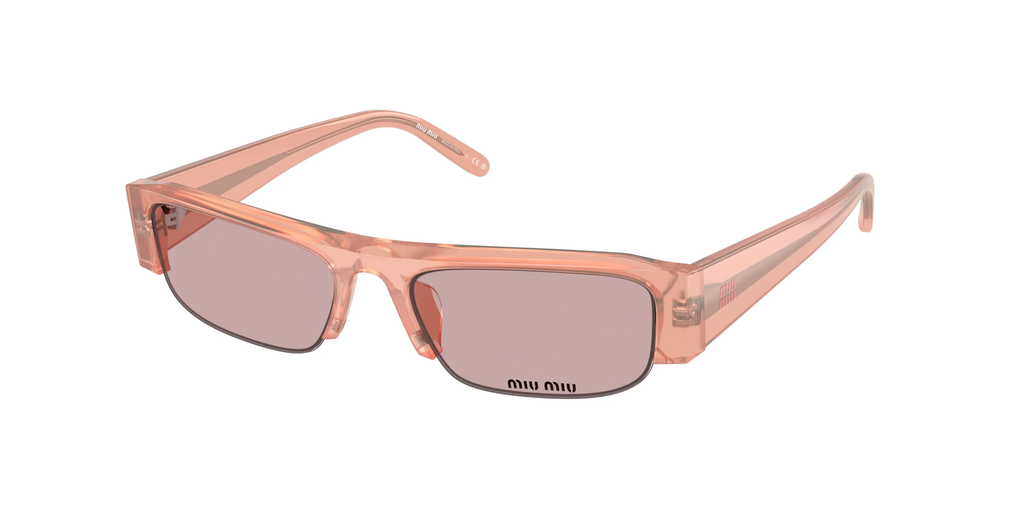 Miu Miu MU B07S 20I60V Occhiali da sole Acetato Rosa Rosa Squadrata Normale - immagine 1