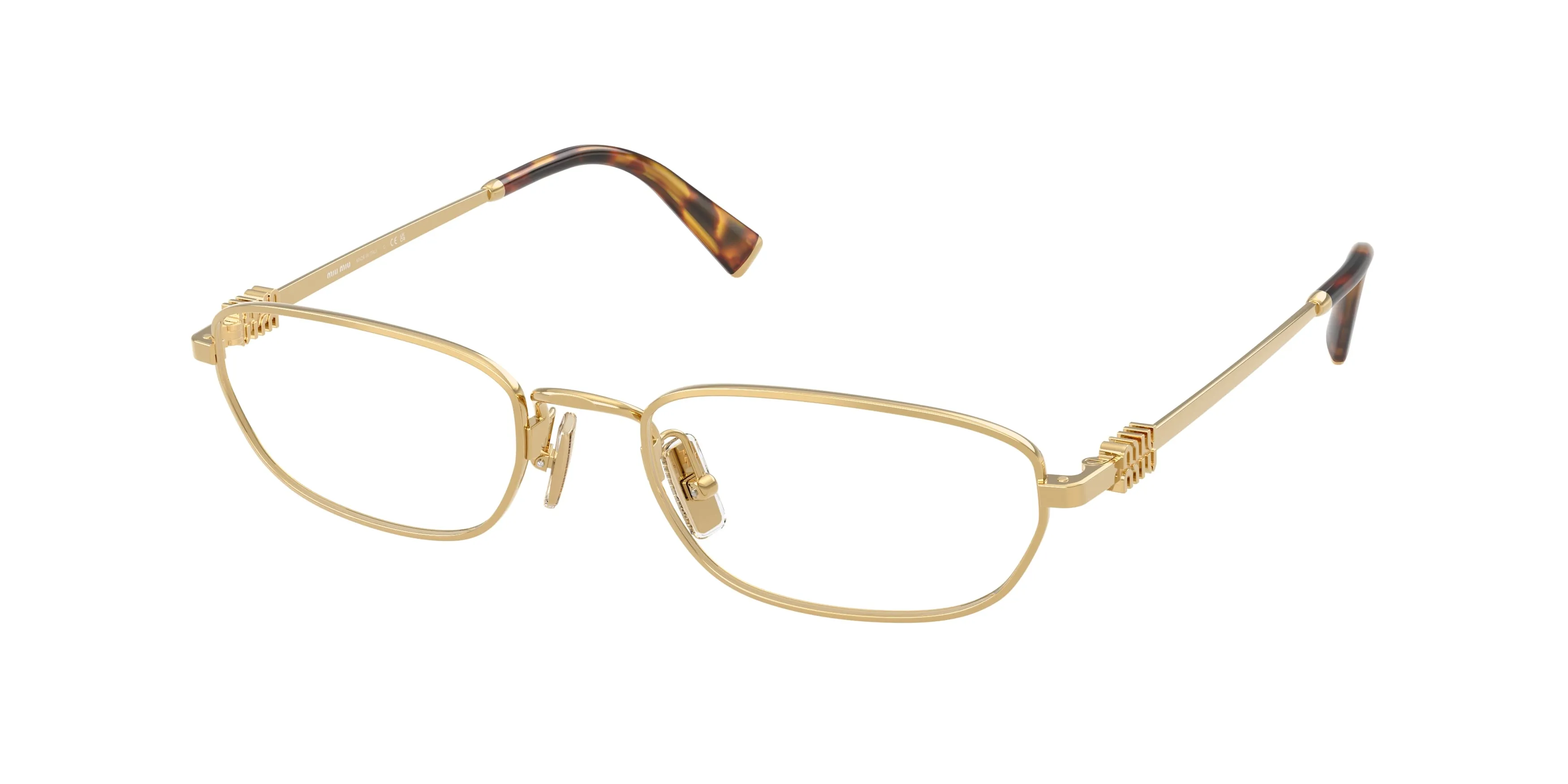 Miu Miu MU 52ZV 5AK1O1 Montature da vista Metallo Oro Trasparente Geometrica Normale - immagine 1