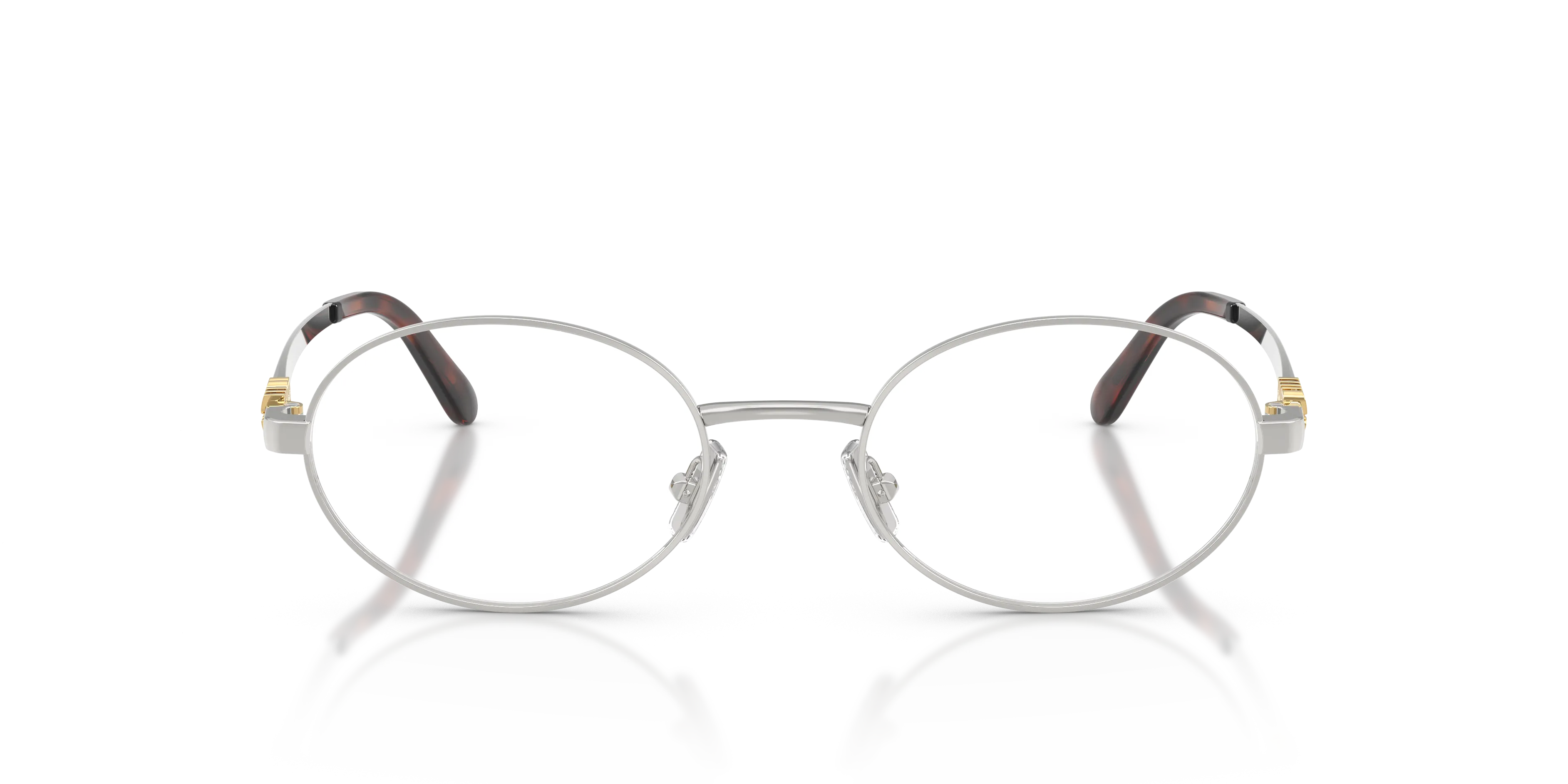 Miu Miu MU 50ZV 1BC1O1 Montature da vista Metallo Argento Trasparente Rotonda Normale - immagine 3
