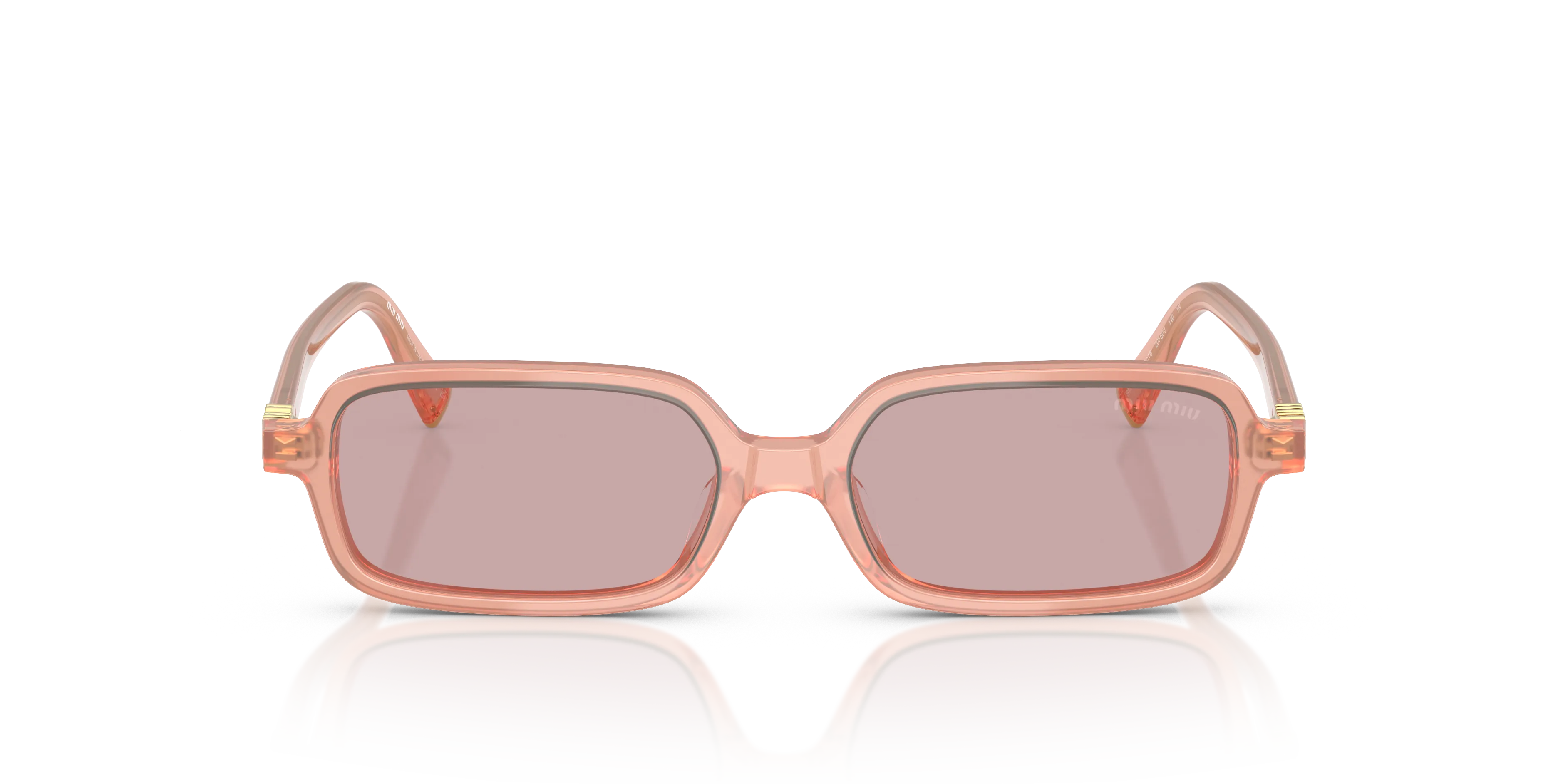 Miu Miu MU 11ZS 20I60V Occhiali da sole Acetato Rosa Rosa Squadrata Normale - immagine 3