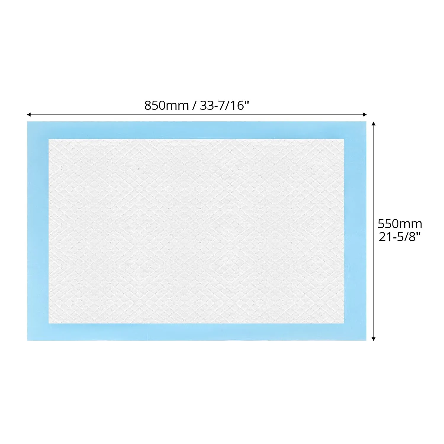 QWORK® 50 Pezzi Tappetini Igienici per Cani Monouso, 55 x 85cm Tappetino Cane, 6 Strati Tappetini per Pipì Altamente Assorbenti, per Cuccioli, Animali di Piccola Taglia - immagine 6