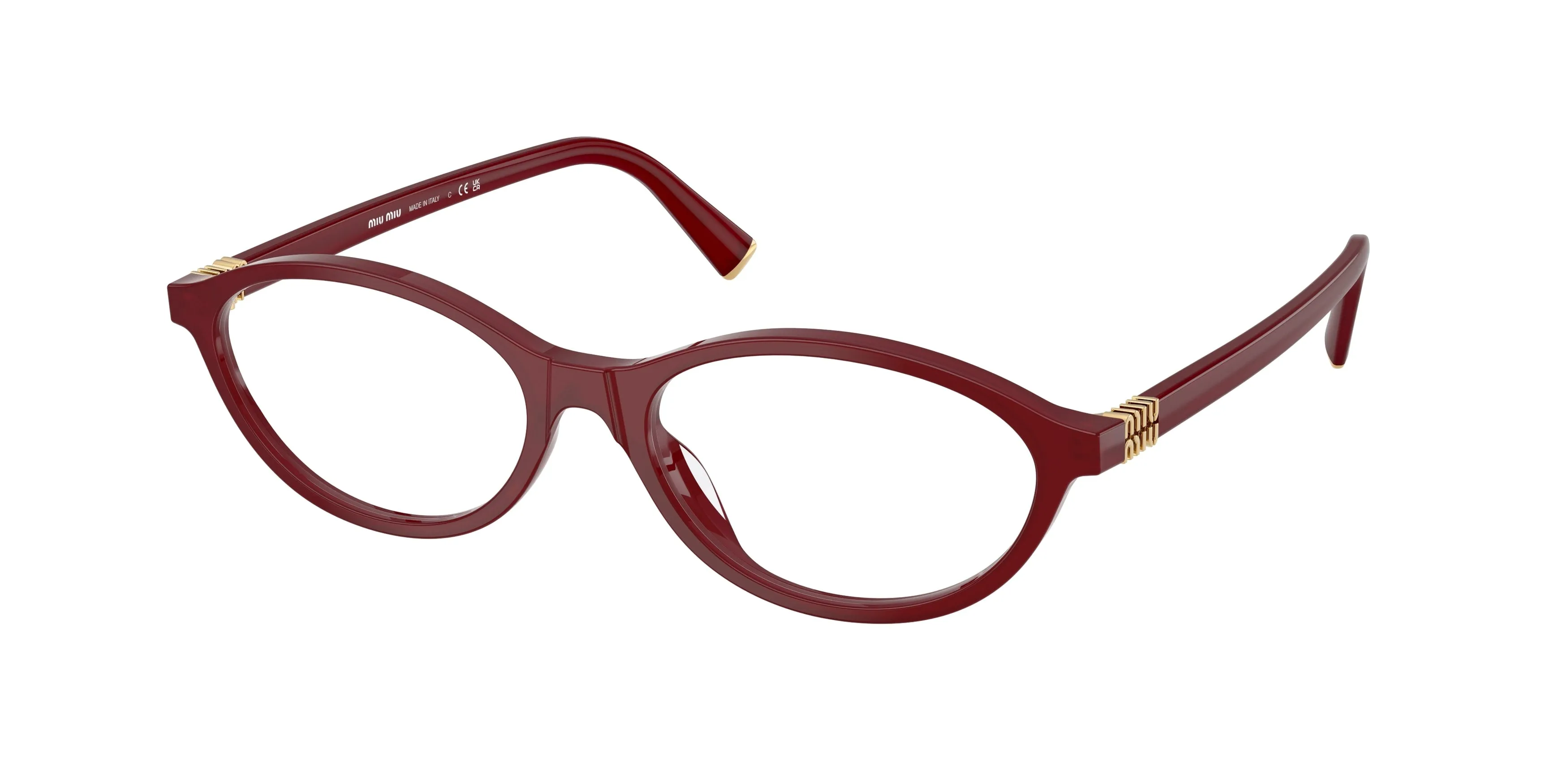 Miu Miu MU 09XV 21I1O1 Montature da vista Acetato Viola Trasparente Rotonda Normale - immagine 1