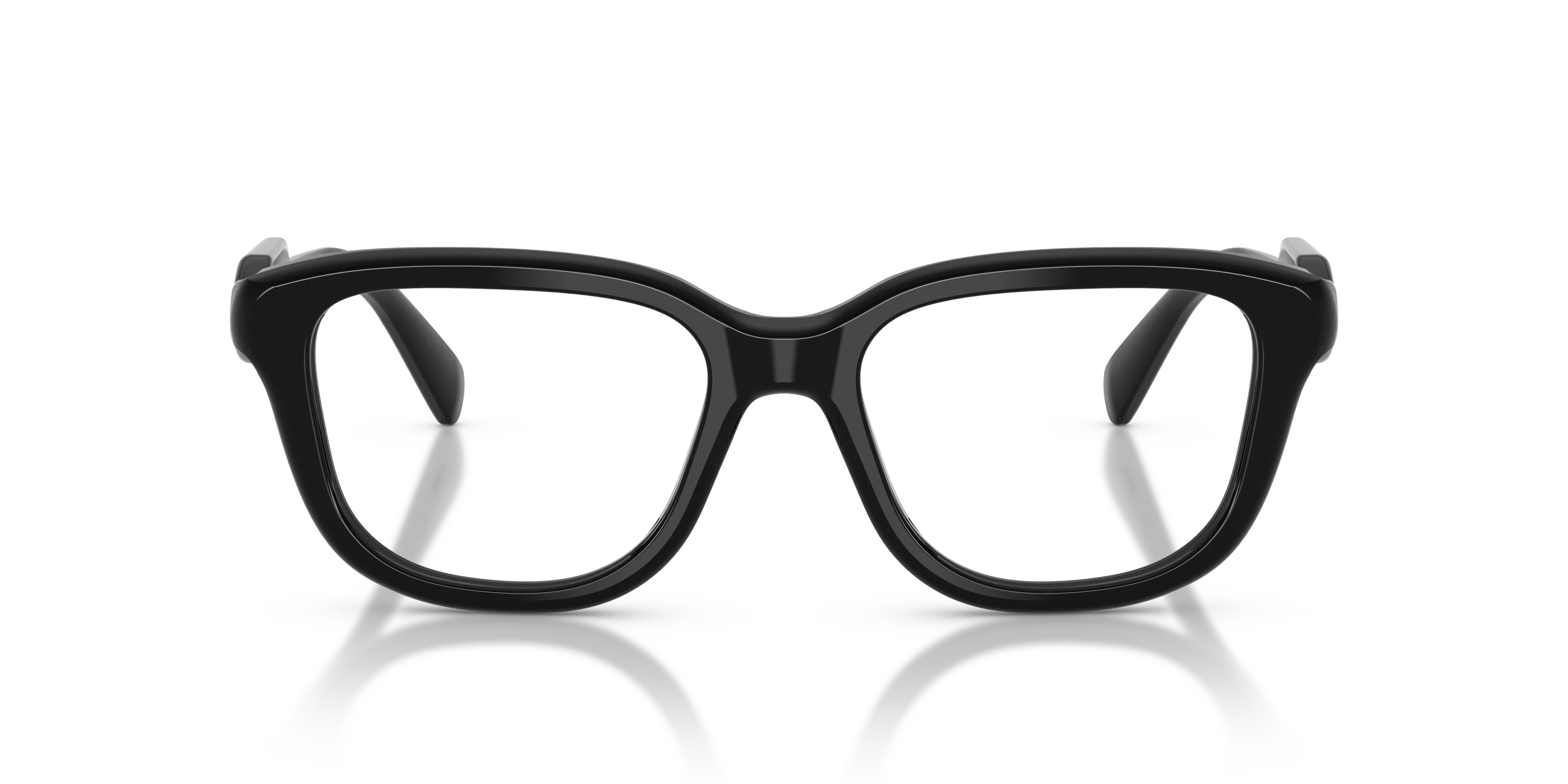 Miu Miu MU 02ZV 16K1O1 Montature da vista Acetato Nero Trasparente Squadrata Normale - immagine 3
