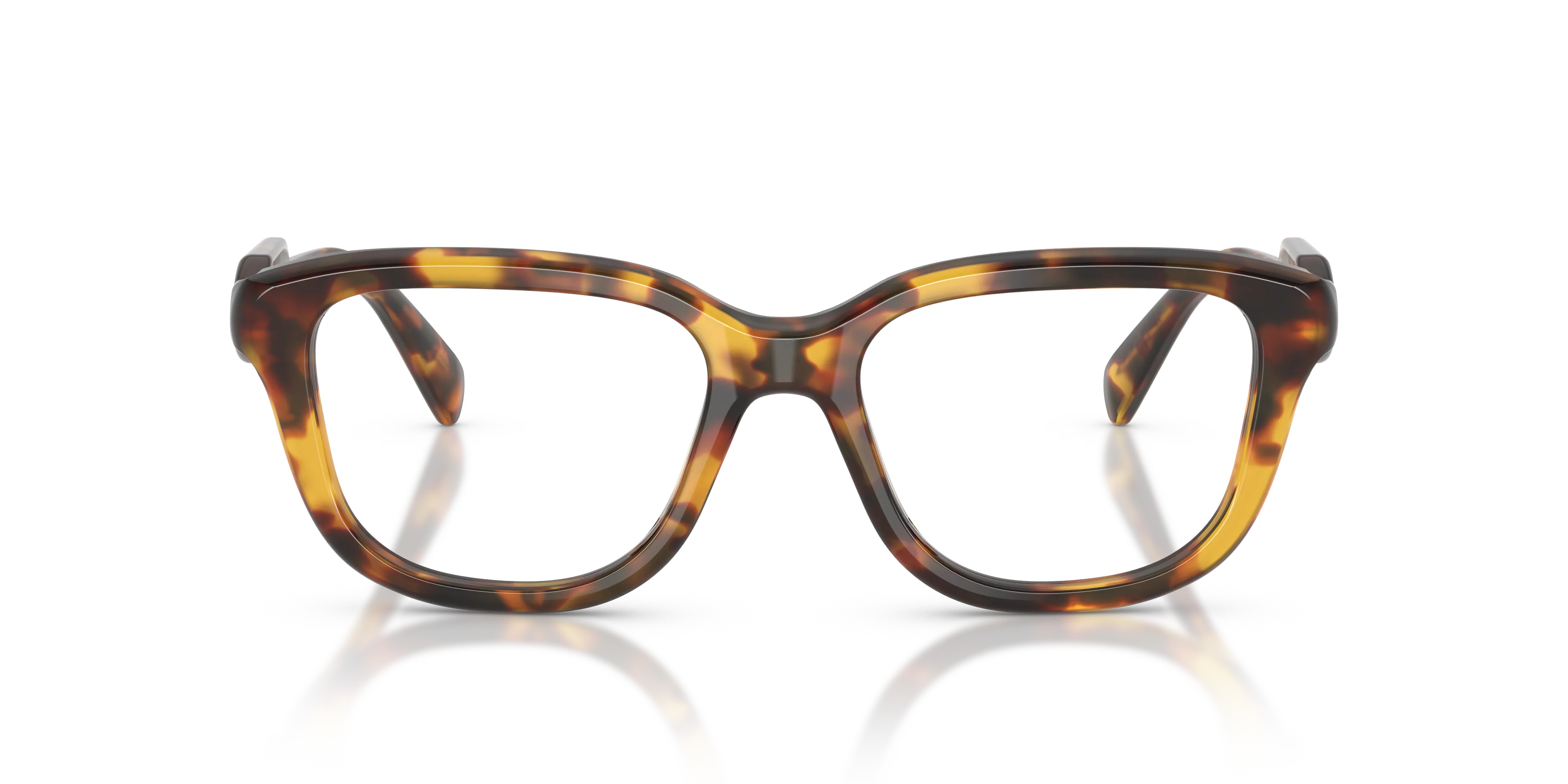 Miu Miu MU 02ZV 14L1O1 Montature da vista Acetato Tartaruga Trasparente Squadrata Normale - immagine 3