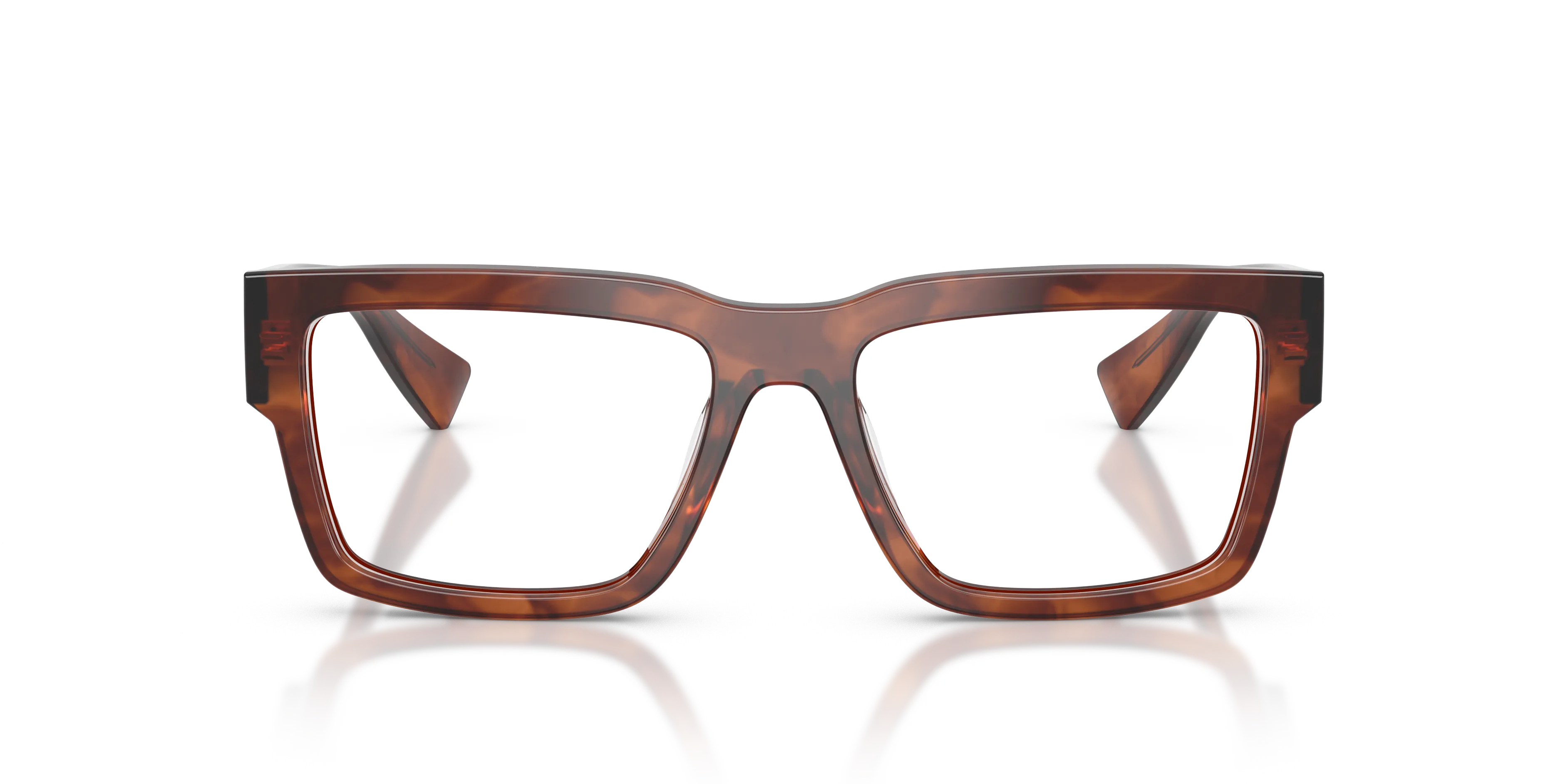 Miu Miu MU 02XV 26E1O1 Montature da vista Acetato Marrone Trasparente Squadrata Normale - immagine 3