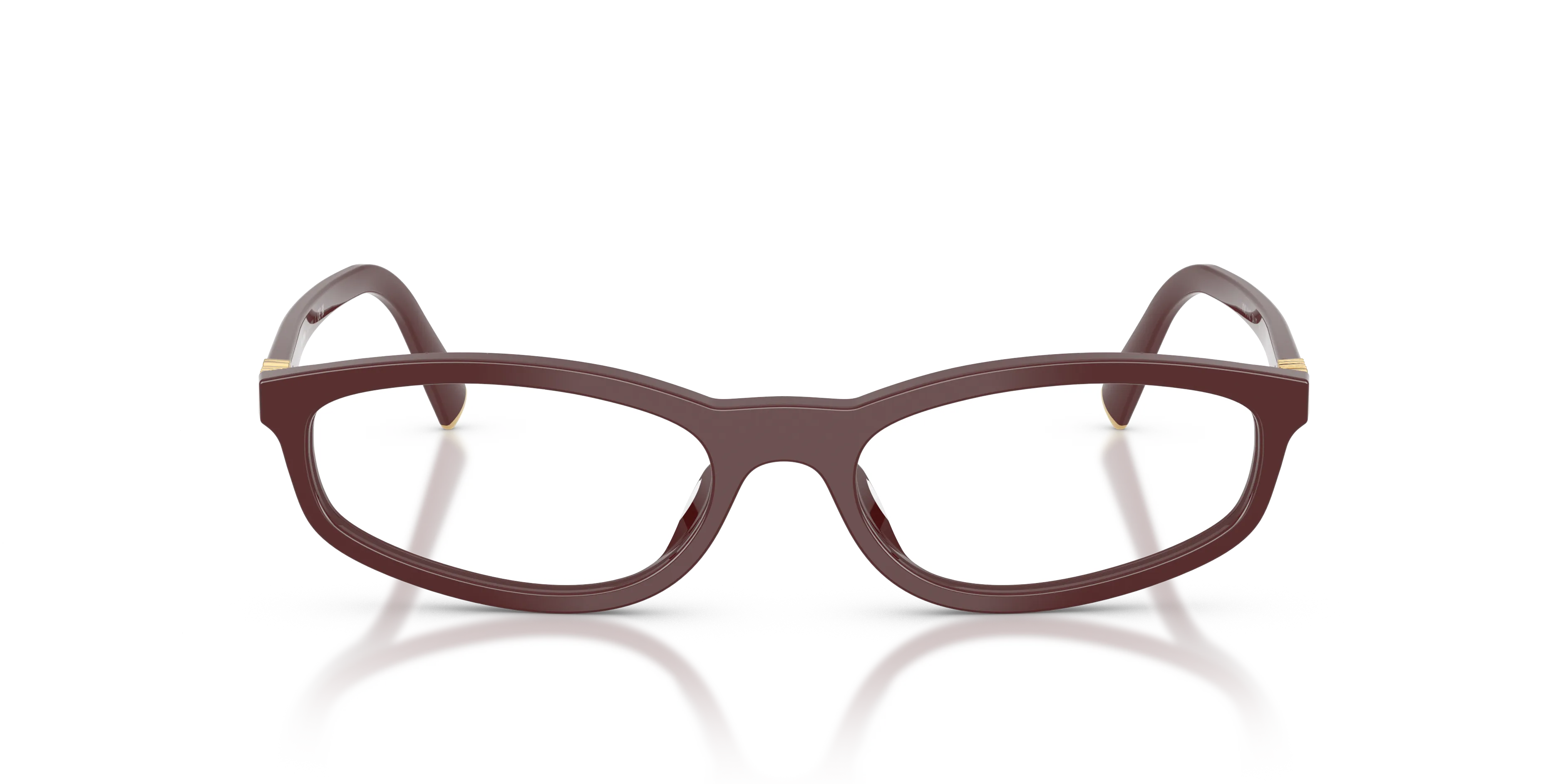 Miu Miu MU 01ZV 26L1O1 Montature da vista Acetato Rosa Trasparente Rotonda Normale - immagine 3