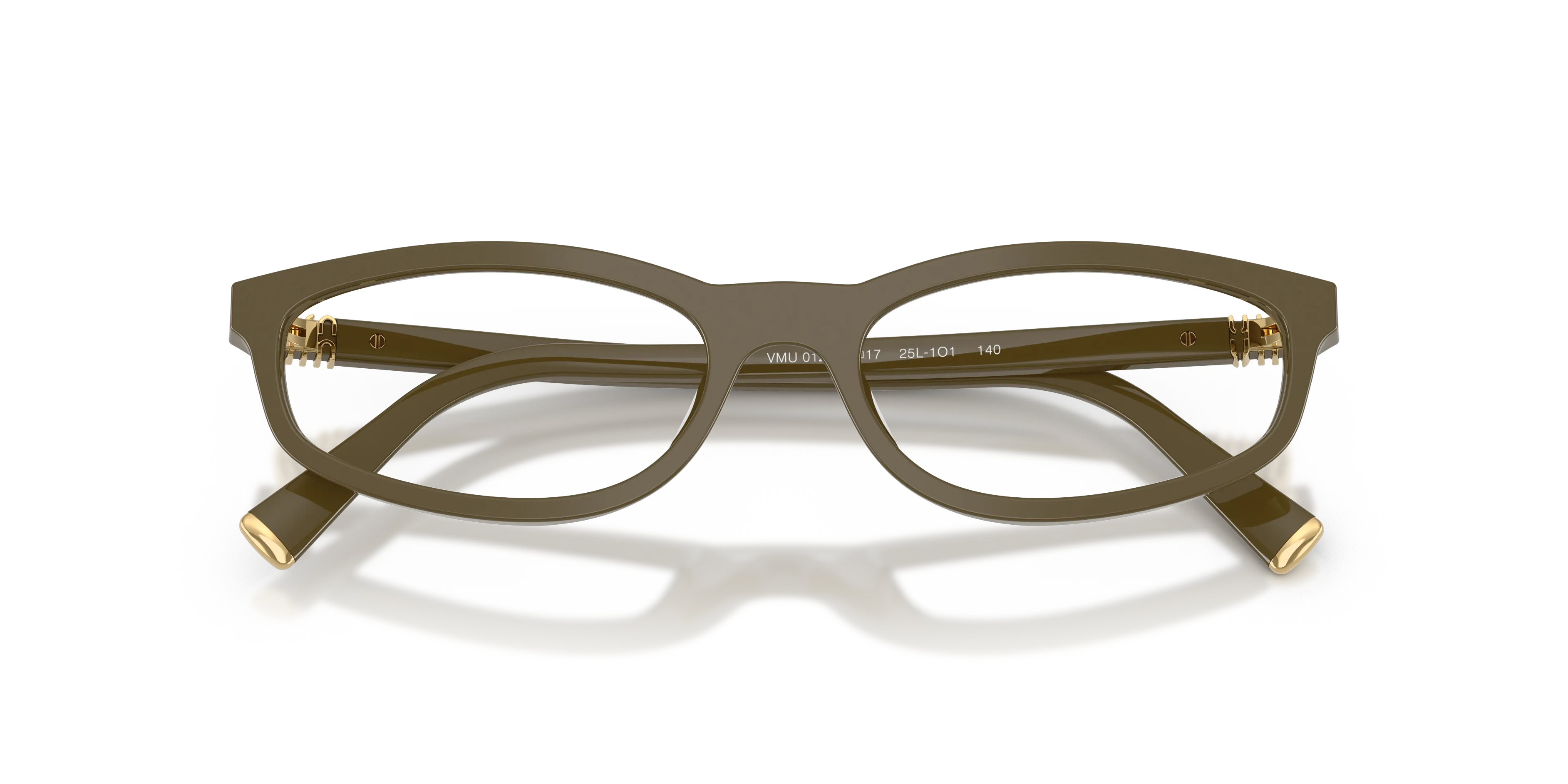 Miu Miu MU 01ZV 25L1O1 Montature da vista Acetato Verde Trasparente Rotonda Normale - immagine 2