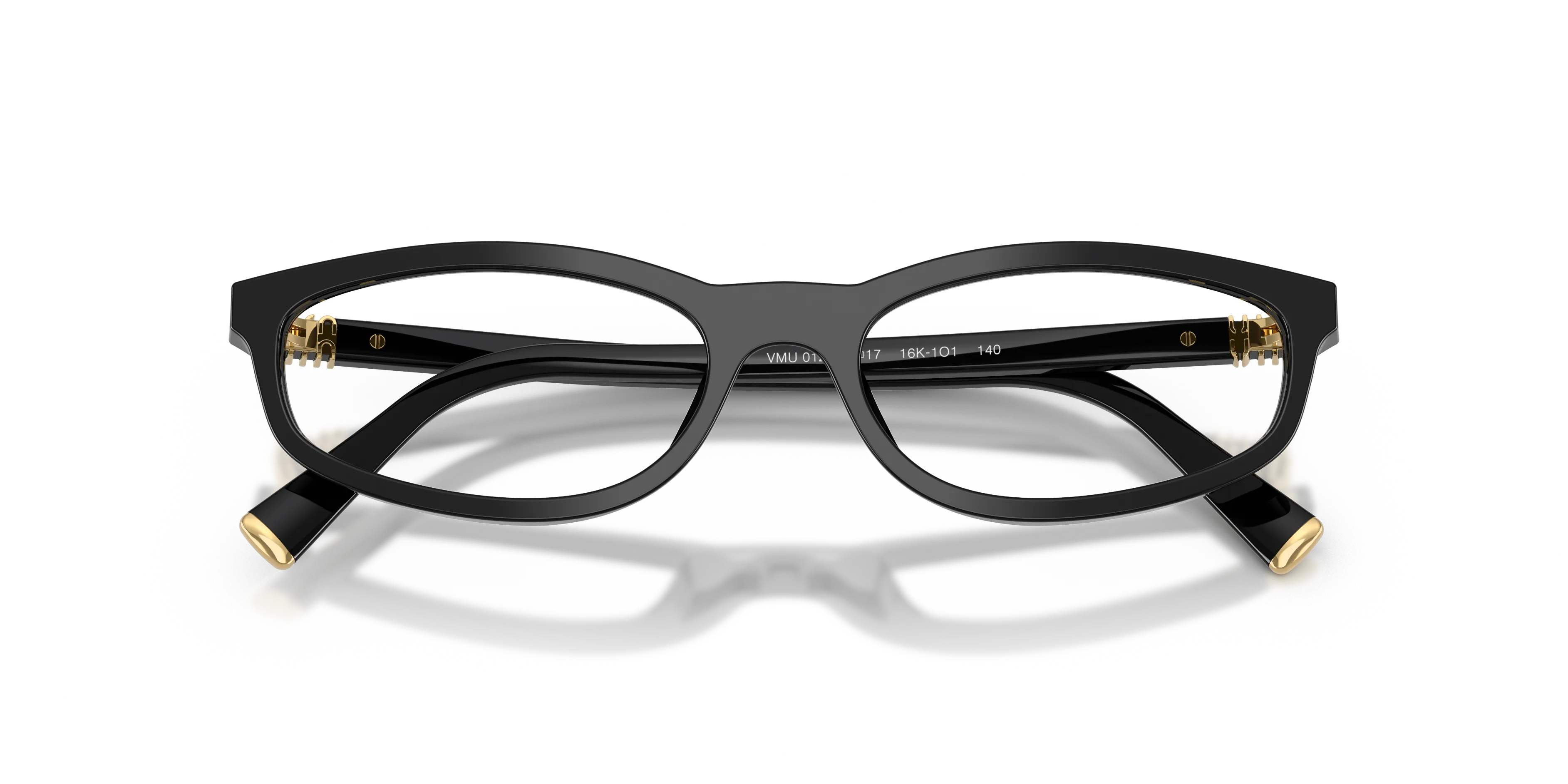 Miu Miu MU 01ZV 16K1O1 Montature da vista Acetato Nero Trasparente Rotonda Normale - immagine 2