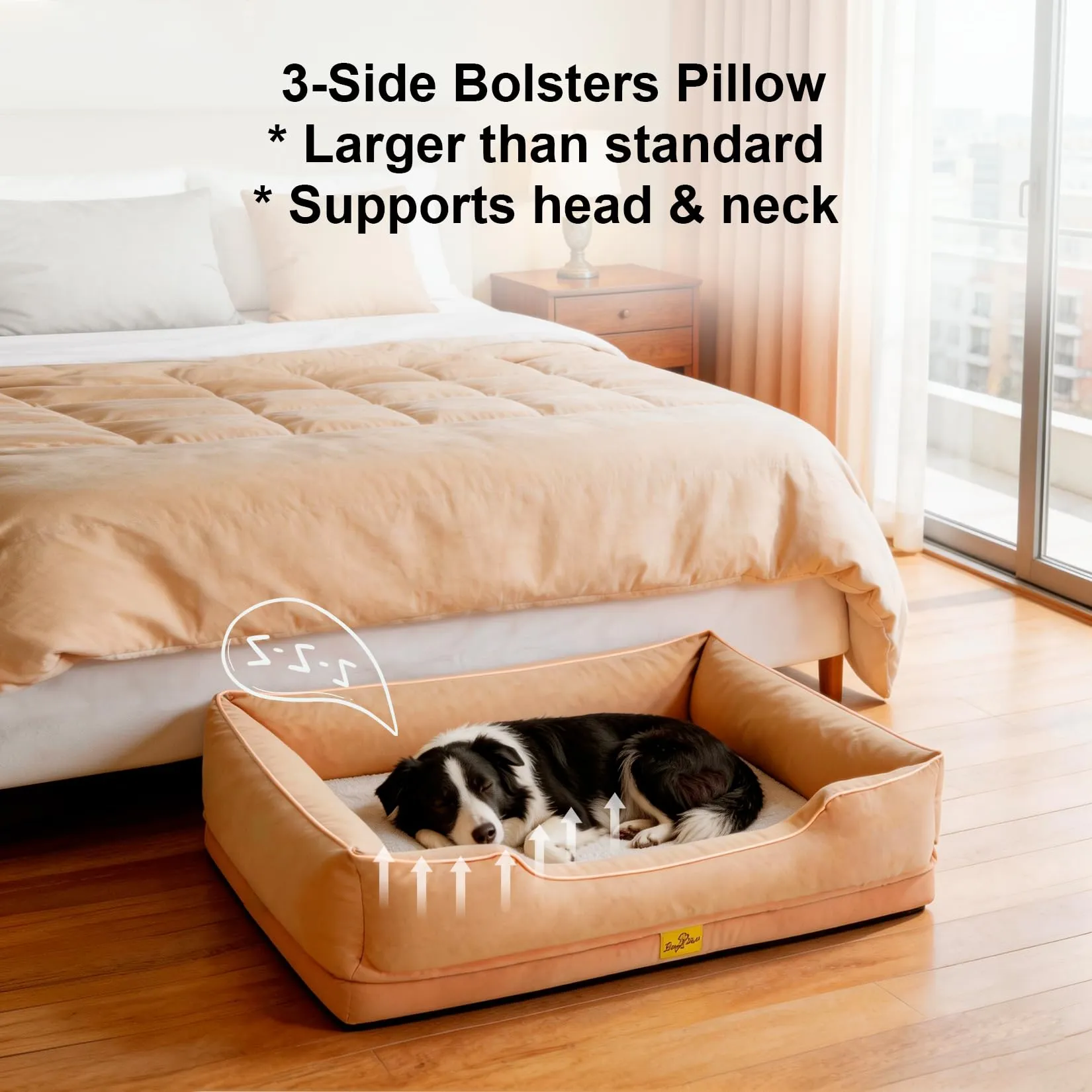 BingoPaw Sfoderabile Cuccia per Cani Interno Taglia Grande 105x75,5x21cm - immagine 7