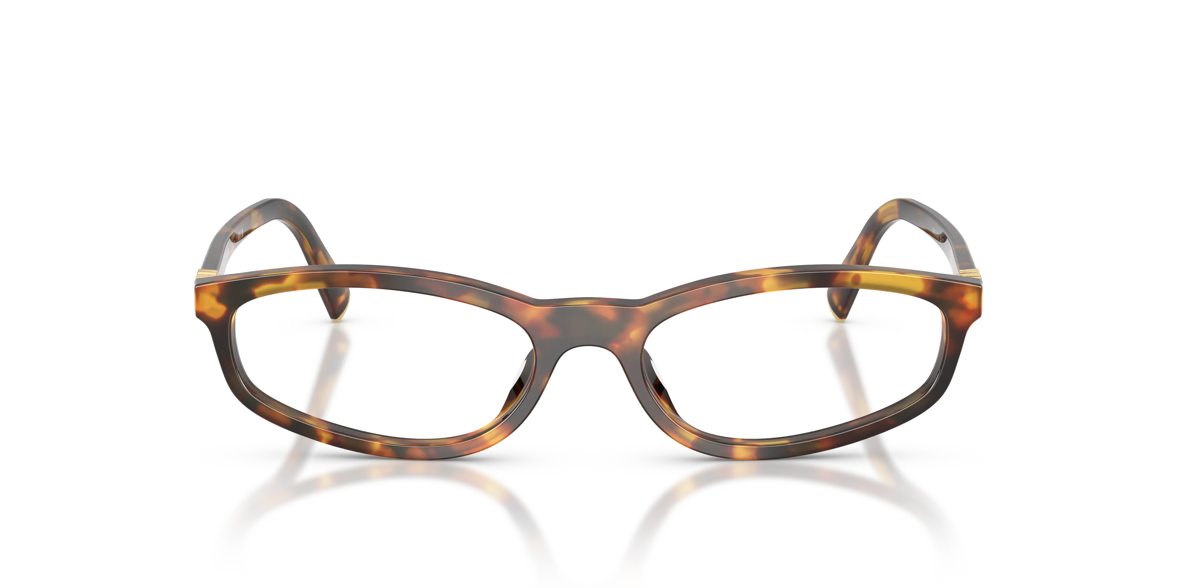 Miu Miu MU 01ZV 14L1O1 Montature da vista Acetato Tartaruga Trasparente Rotonda Normale - immagine 3