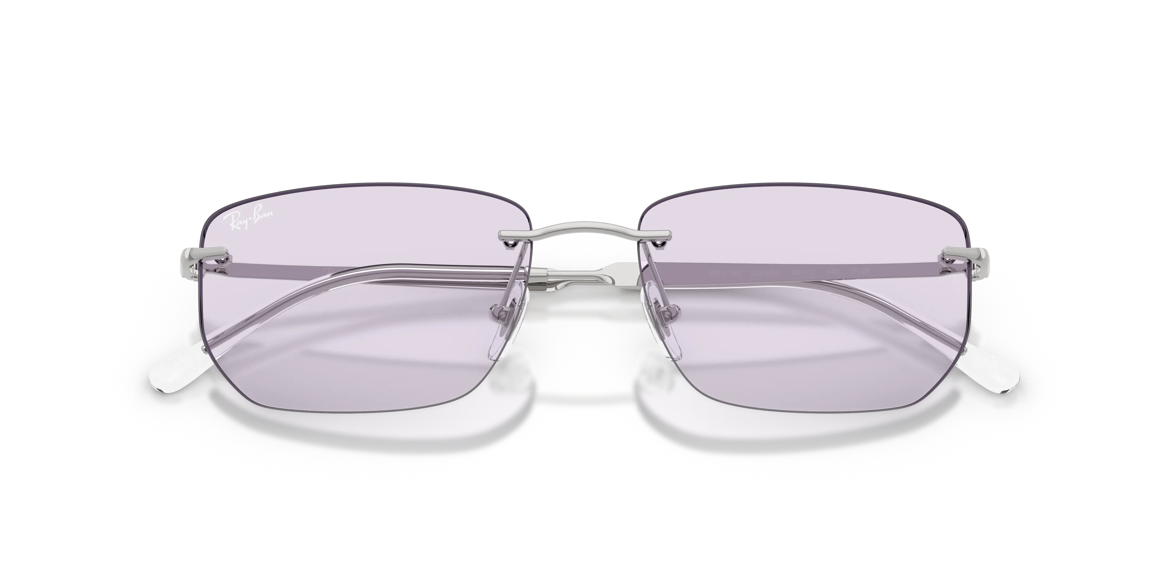 Ray - Ban RB3768 003/MH Occhiali da sole Metallo Argento [""] Geometrica Fotocromatiche - immagine 2