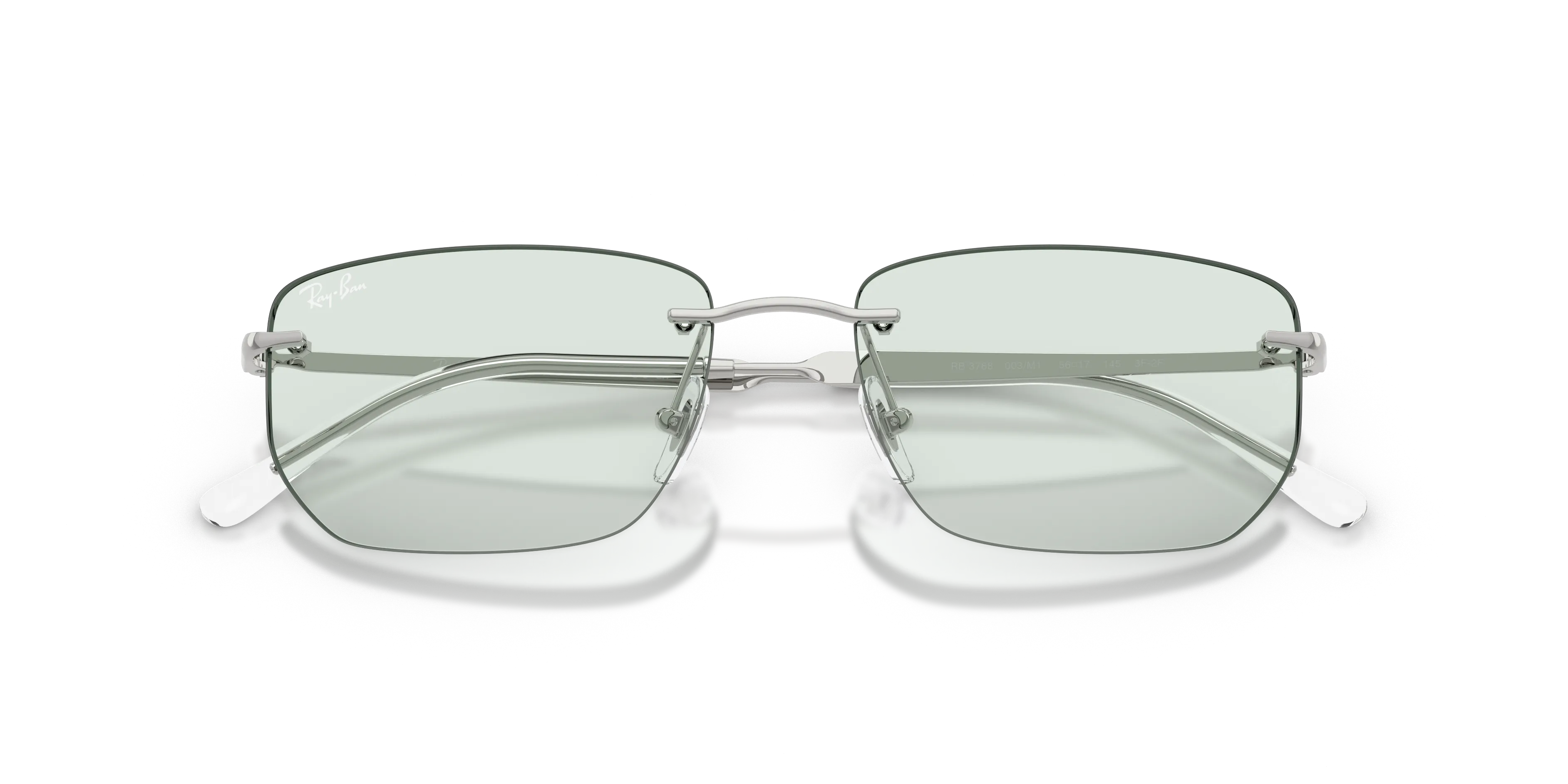 Ray - Ban RB3768 003/M1 Occhiali da sole Metallo Argento [""] Geometrica Fotocromatiche - immagine 2
