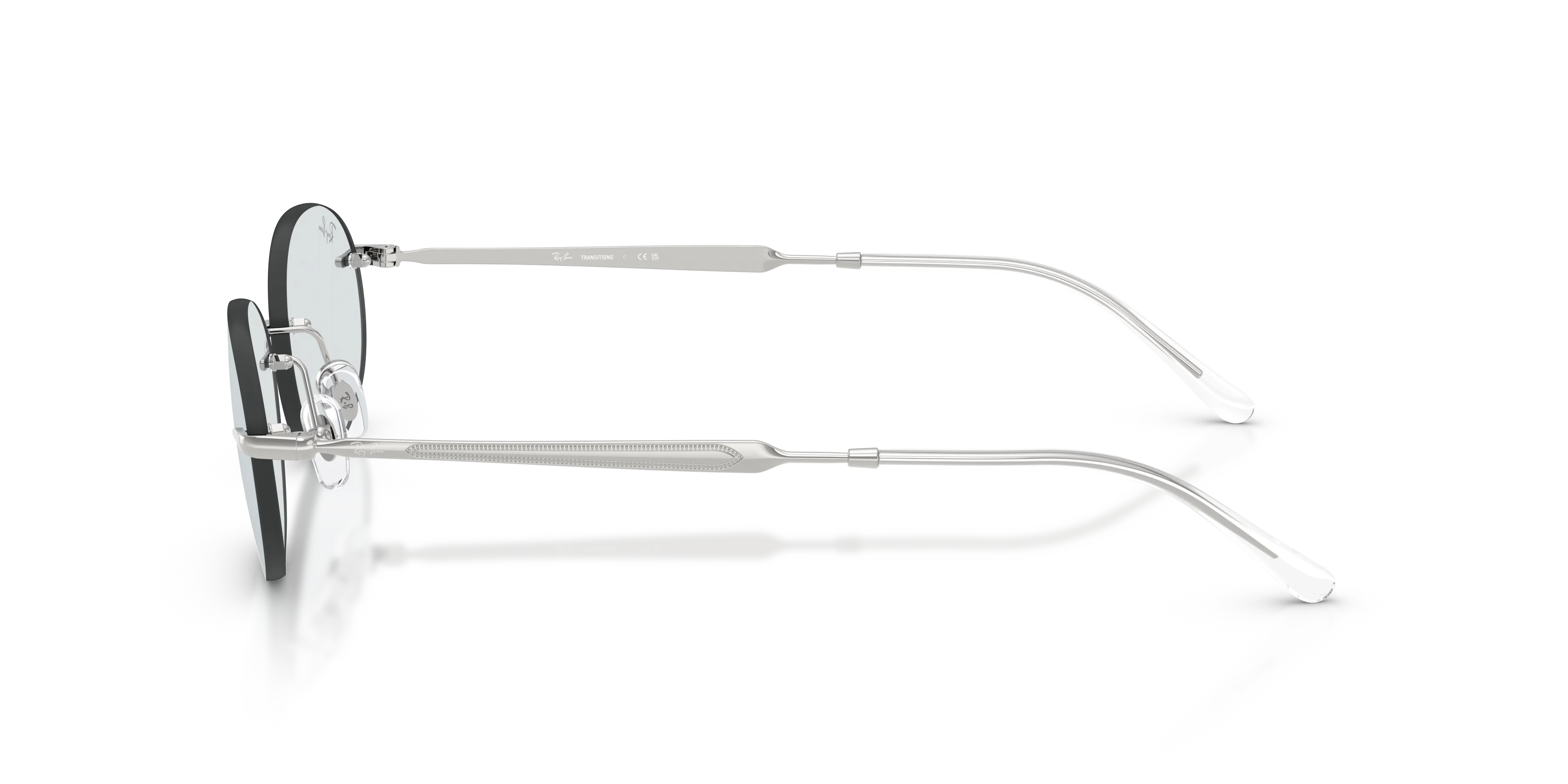 Ray - Ban RB3767 003/MF Occhiali da sole Metallo Argento Blu Rotonda Fotocromatiche - immagine 4