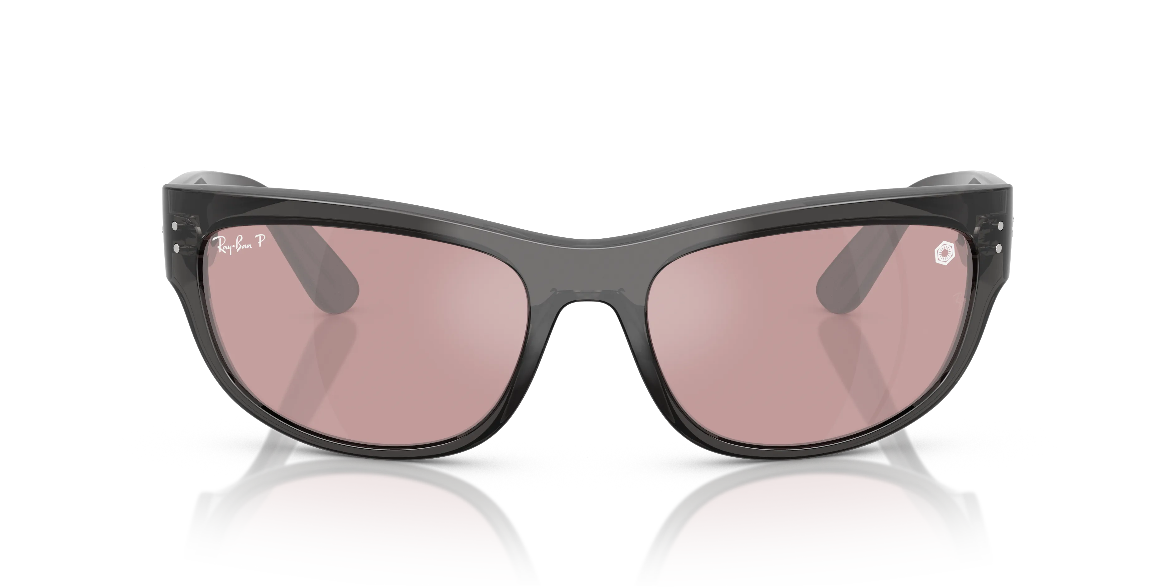 Ray - Ban RB2289 MEGA BALORAMA 14543E Occhiali da sole Acetato Nero Rosso Pillow Polarizzata - immagine 3