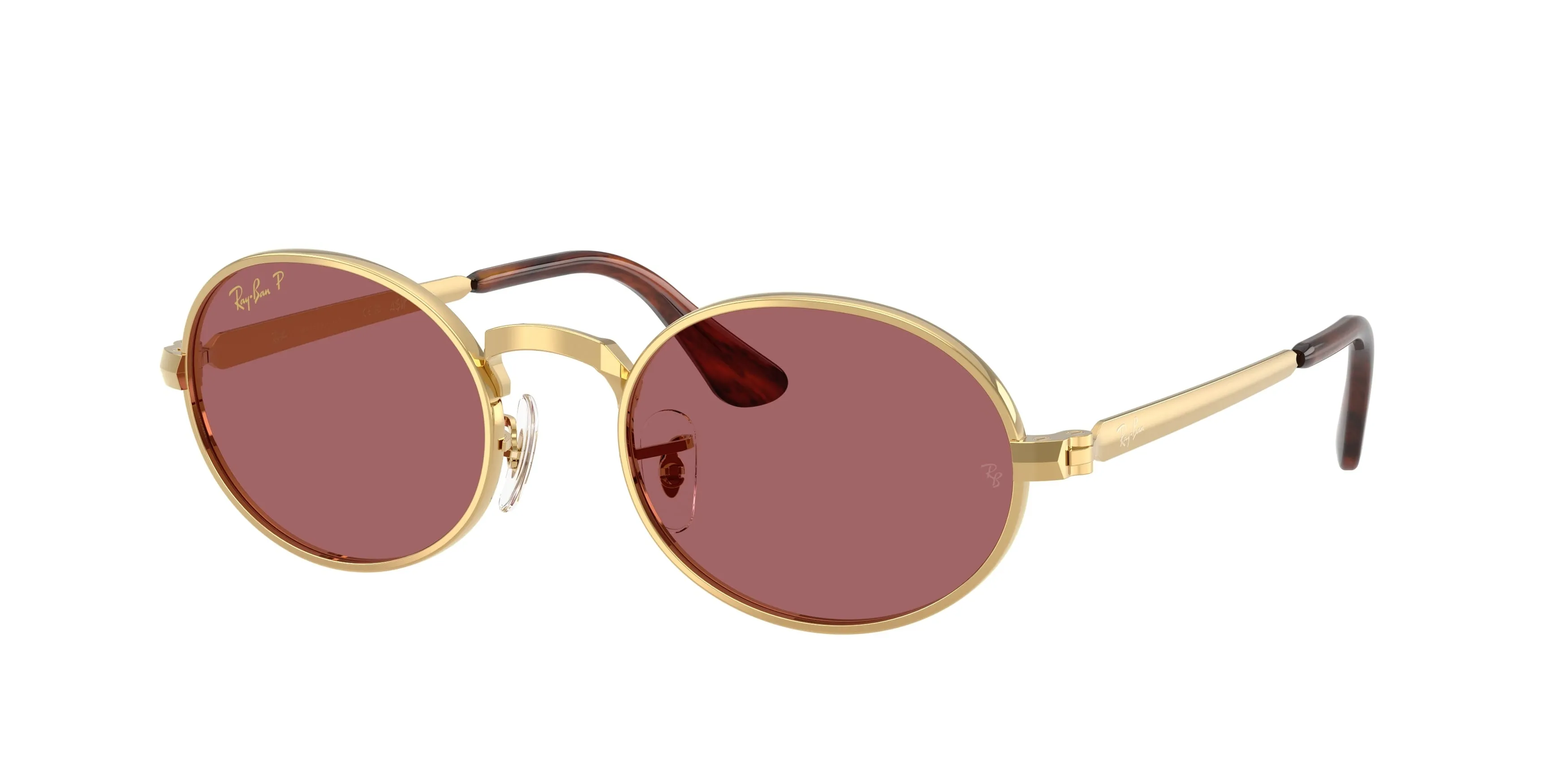Ray - Ban A$AP Rocky RB3931 001/AF Occhiali da sole Metallo Oro Viola Pillow Polarizzata - immagine 1