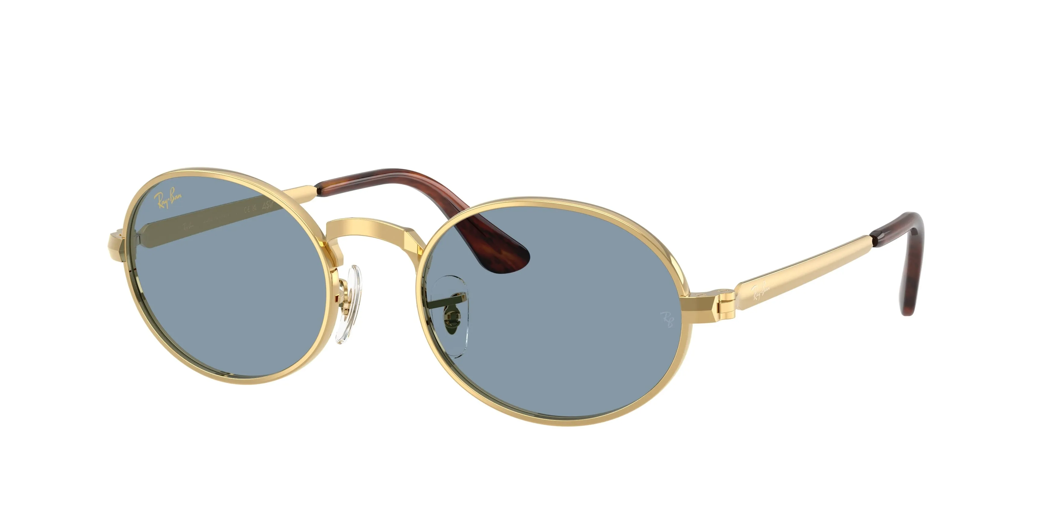 Ray - Ban A$AP Rocky RB3931 001/56 Occhiali da sole Metallo Oro Blu Pillow Normale - immagine 1