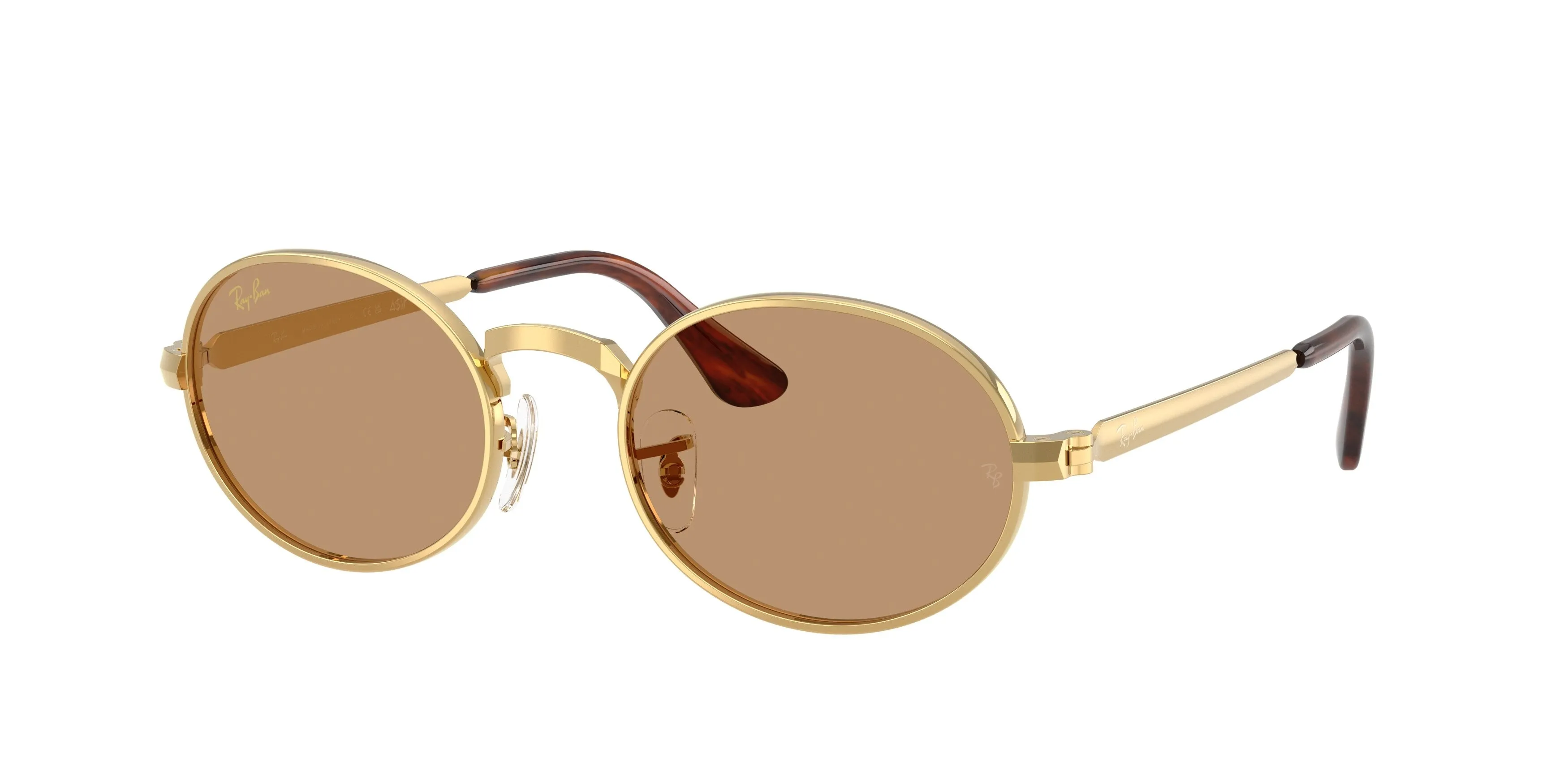 Ray - Ban A$AP Rocky RB3931 001/53 Occhiali da sole Metallo Oro Marrone Pillow Normale - immagine 1