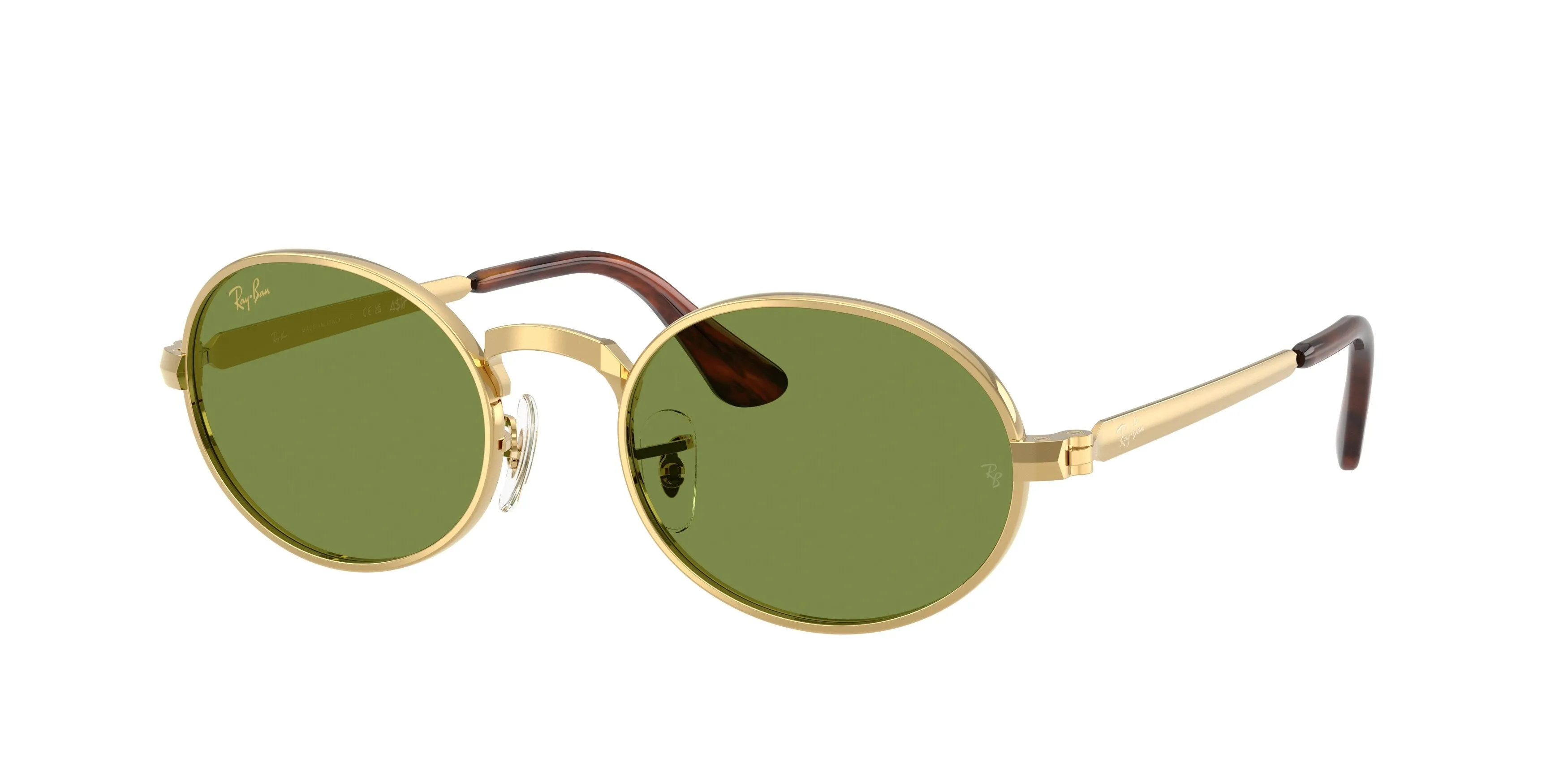 Ray - Ban A$AP Rocky RB3931 001/4E Occhiali da sole Metallo Oro Verde Pillow Normale - immagine 1