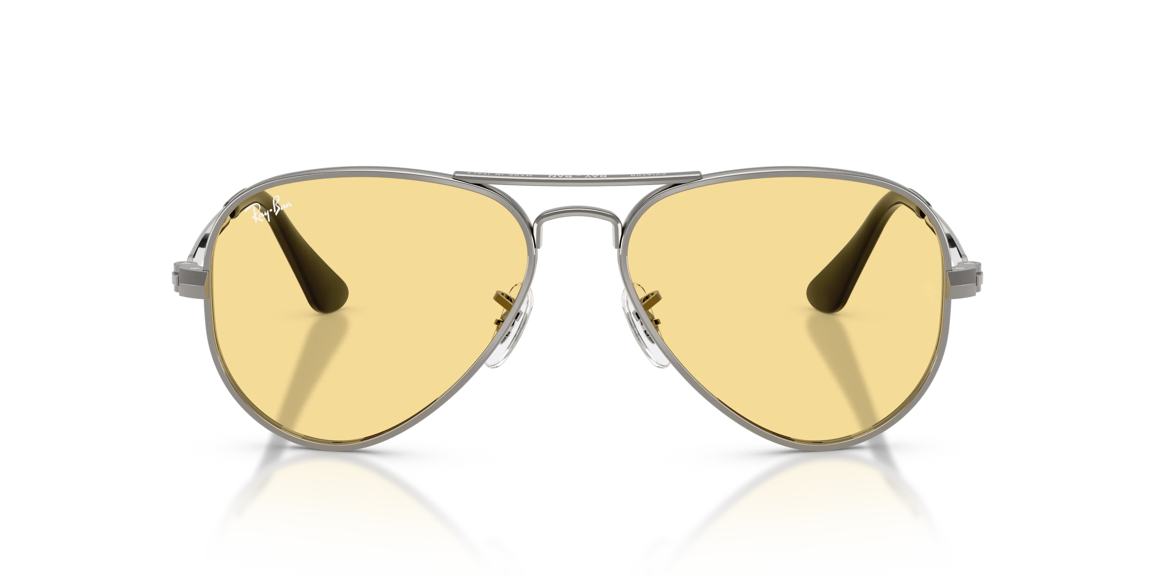 Ray - Ban RB3925 AVIATOR MAX 004/R6 Occhiali da sole Metallo Grigio Giallo Pilot Normale - immagine 3