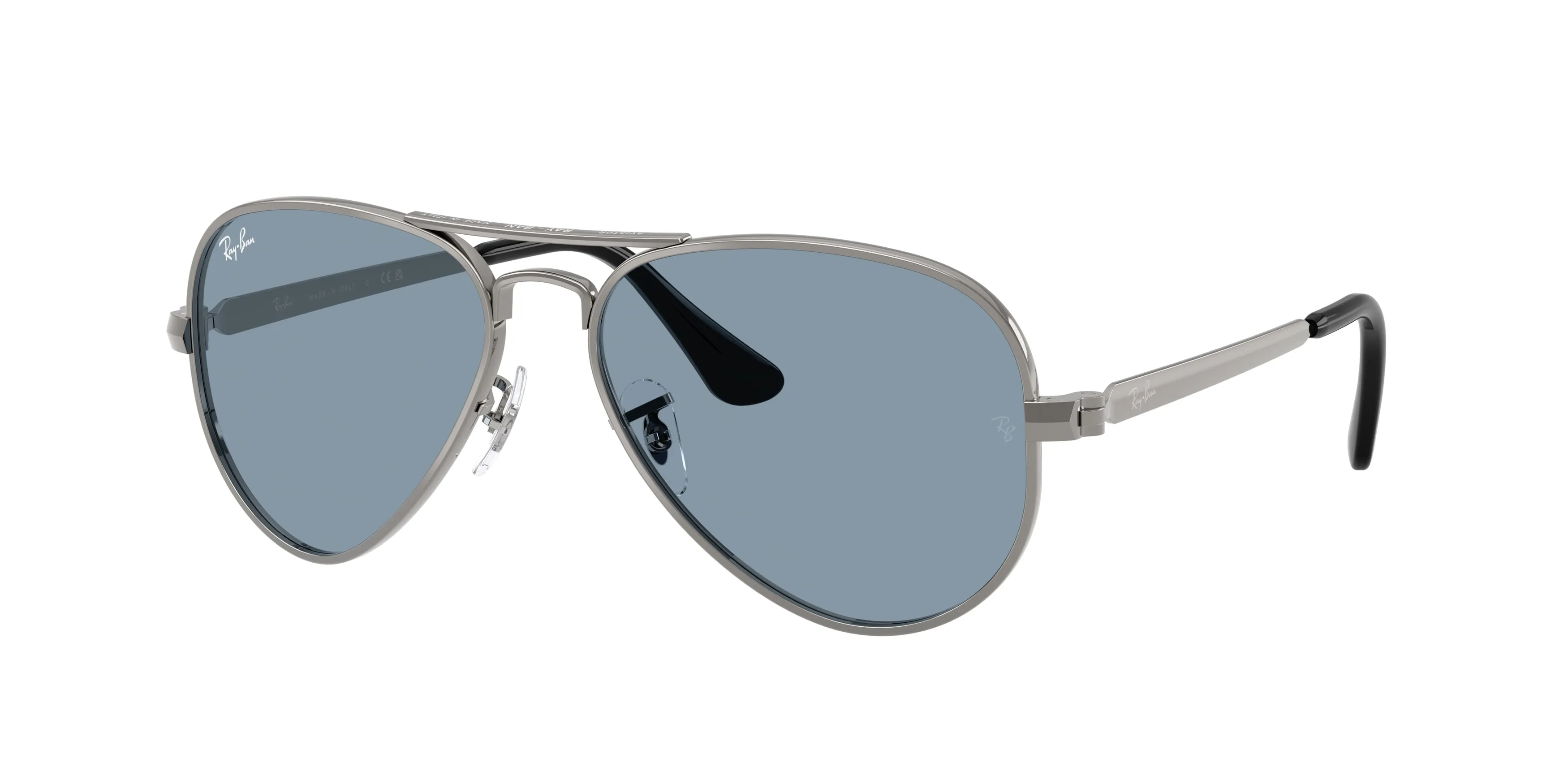 Ray - Ban RB3925 AVIATOR MAX 004/56 Occhiali da sole Metallo Grigio Blu Pilot Normale - immagine 1