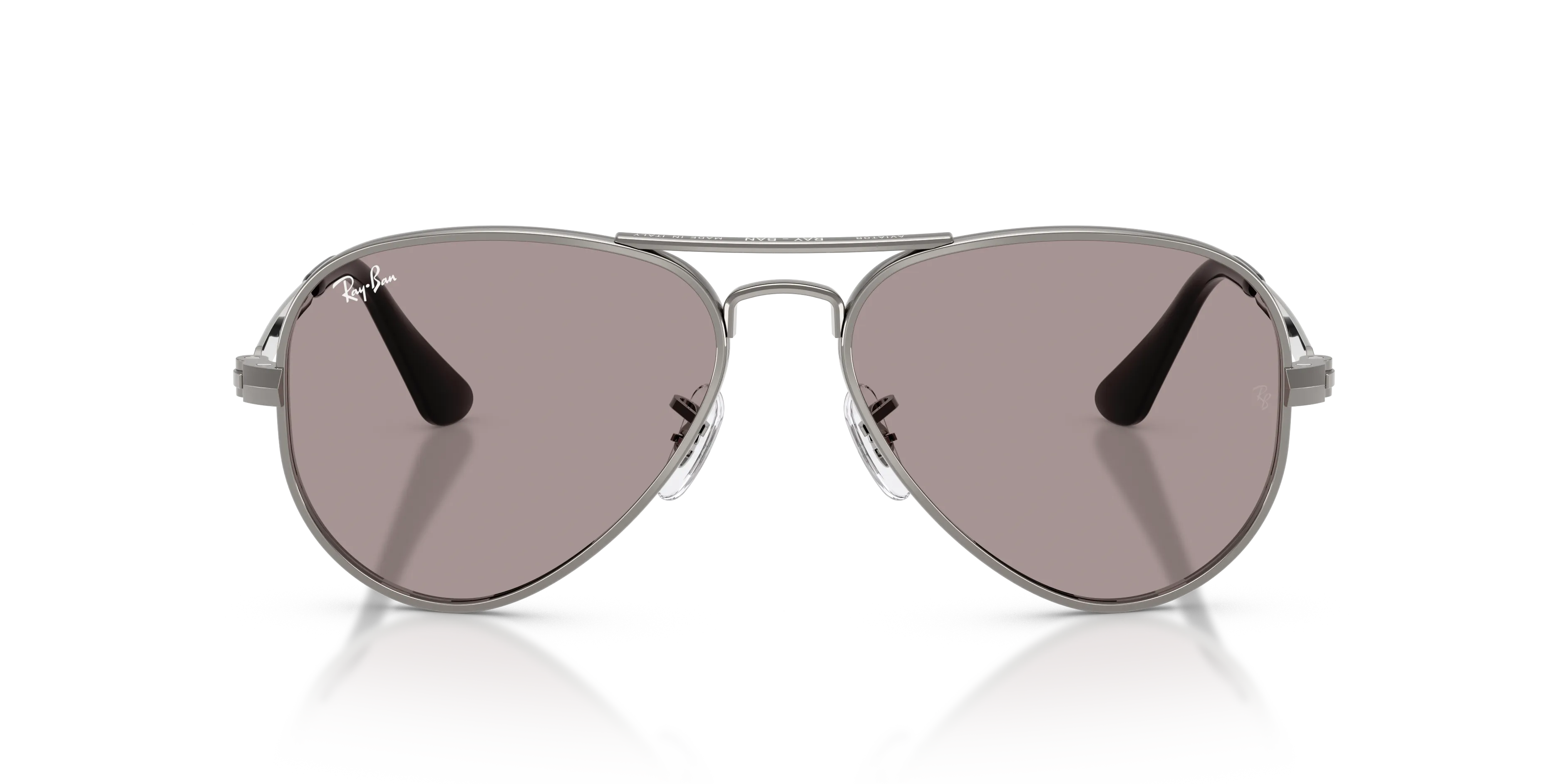 Ray - Ban RB3925 AVIATOR MAX 004/53 Occhiali da sole Metallo Grigio Viola Pilot Normale - immagine 3