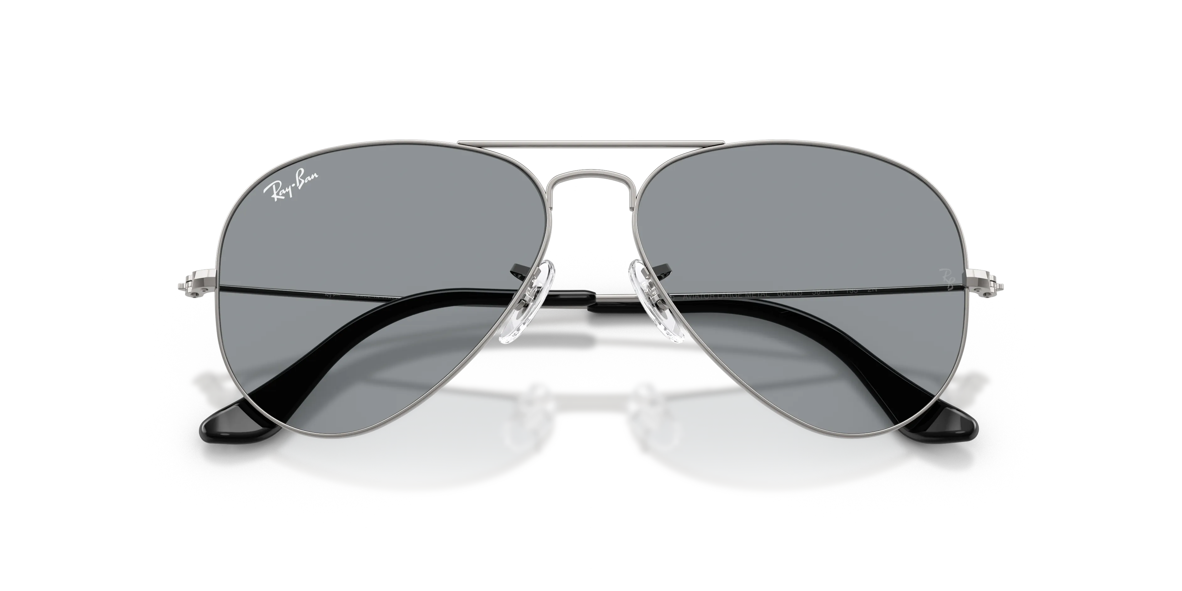 Ray - Ban RB3025 AVIATOR 004/R5 Occhiali da sole Metallo Grigio Grigio Pilot Normale - immagine 2