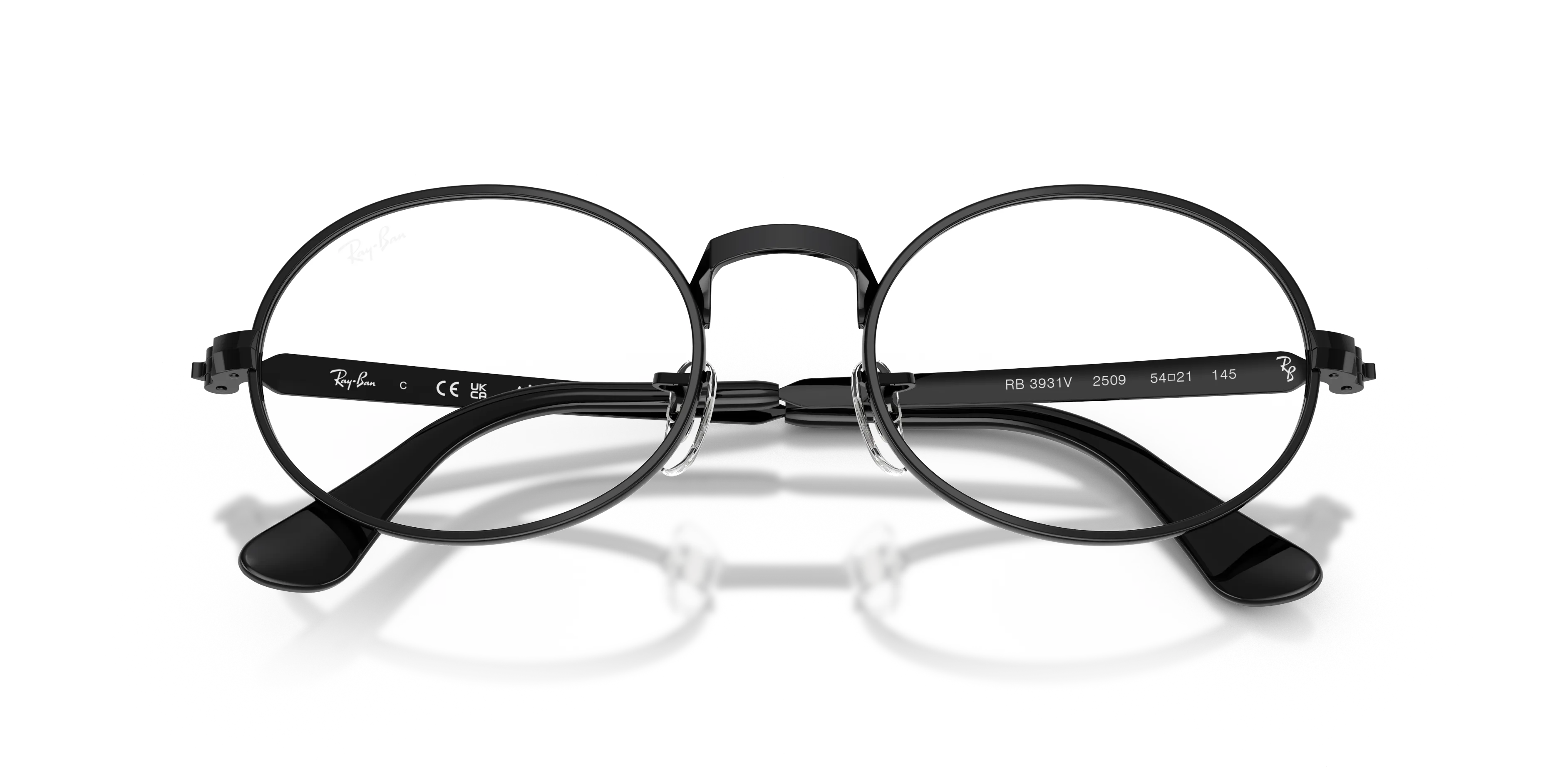 Ray - Ban RX3931V 2509 Montature da vista Metallo Nero Trasparente Rotonda Normale - immagine 2