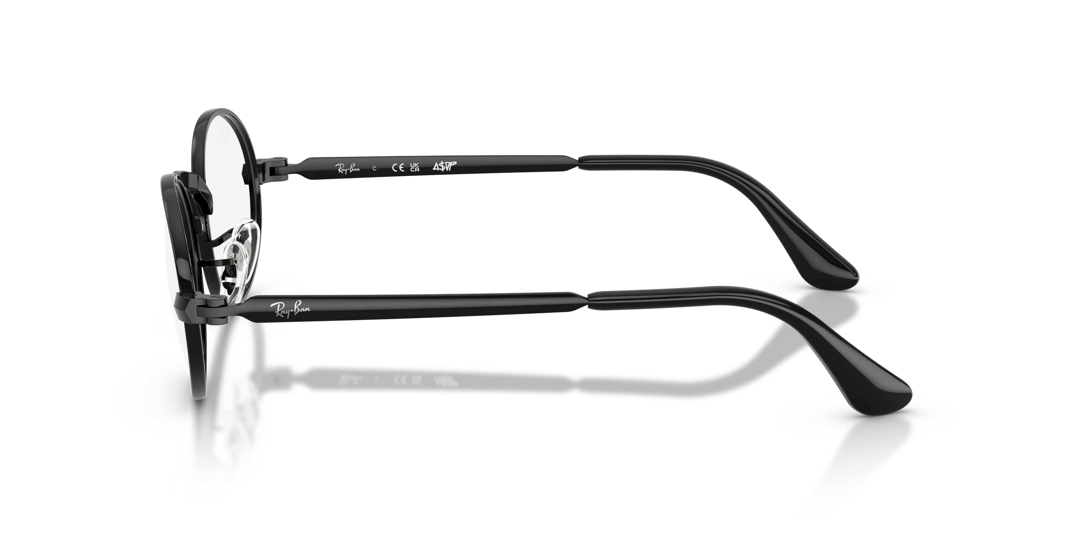 Ray - Ban RX3931V 2509 Montature da vista Metallo Nero Trasparente Rotonda Normale - immagine 4
