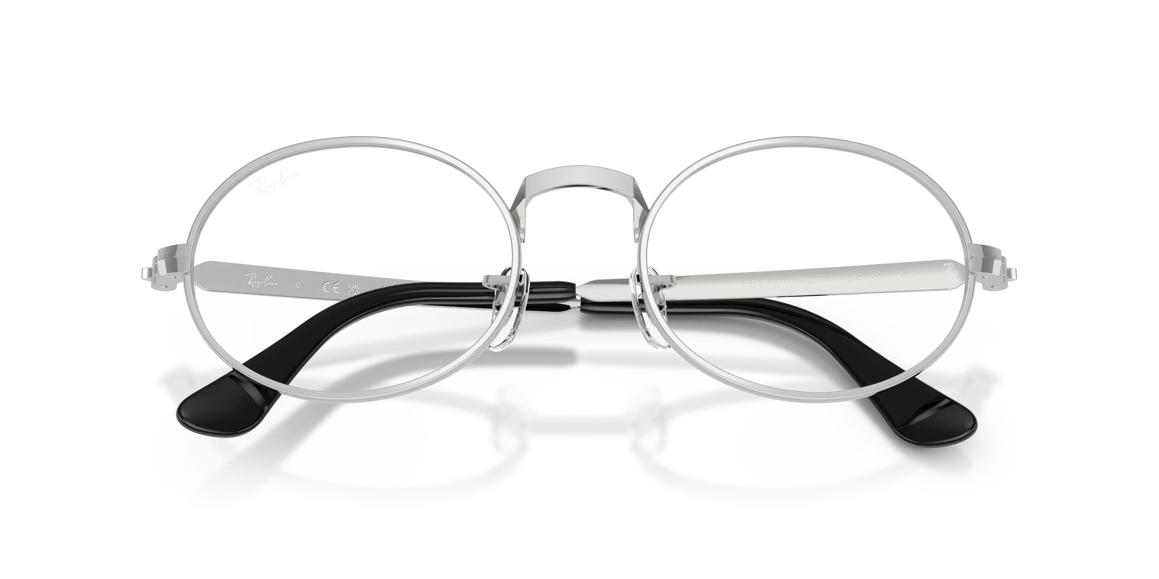 Ray - Ban RX3931V 2501 Montature da vista Metallo Argento Trasparente Rotonda Normale - immagine 2