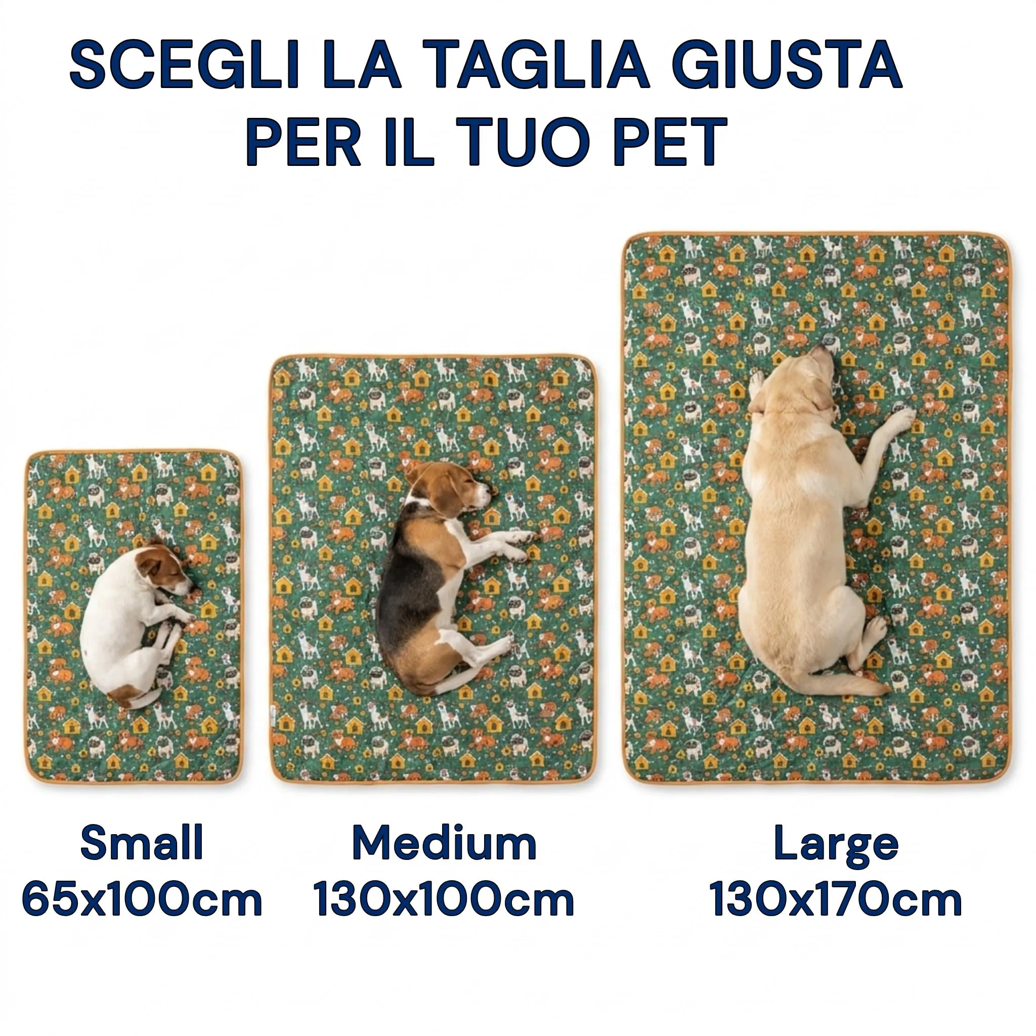 Caleffi - Copertina Cani, Coperta 130x100 cm in Cotone, Made in Italy - immagine 6