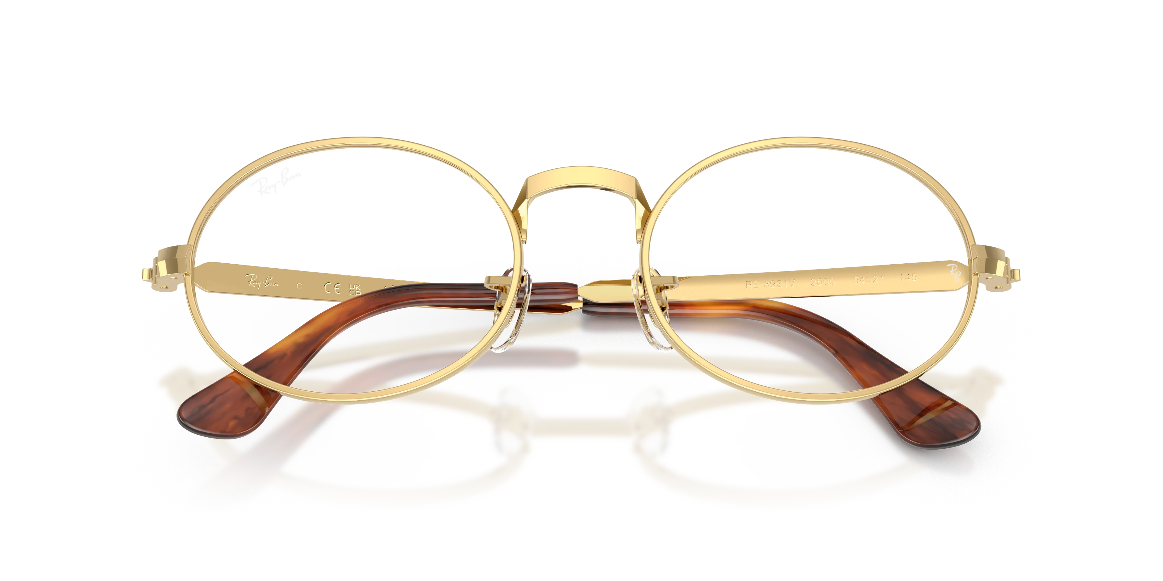 Ray - Ban RX3931V 2500 Montature da vista Metallo Oro Trasparente Rotonda Normale - immagine 2