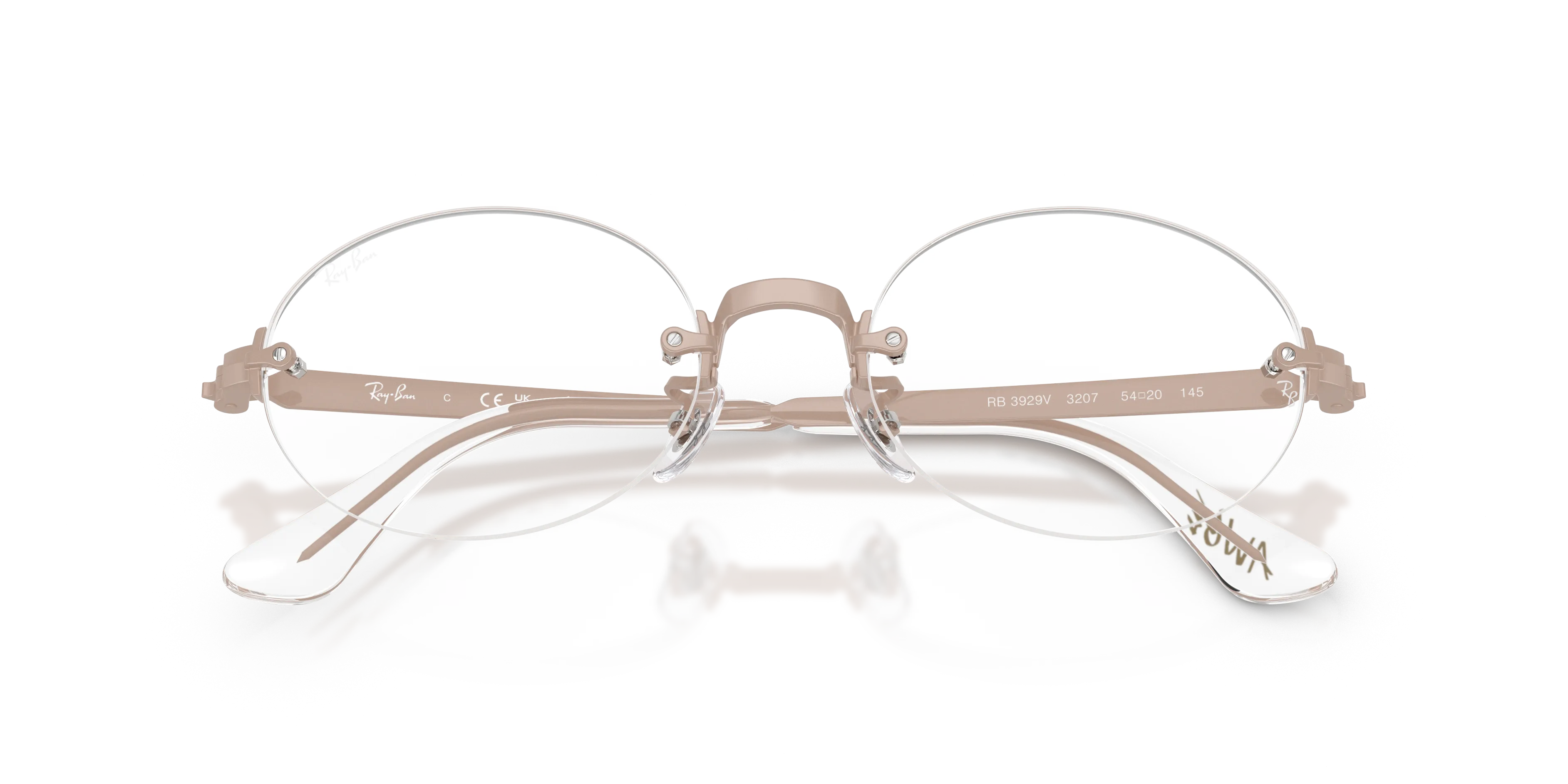 Ray - Ban A$AP Rocky RX3929V 3207 Montature da vista Metallo Rosa Trasparente Squadrata Normale - immagine 2