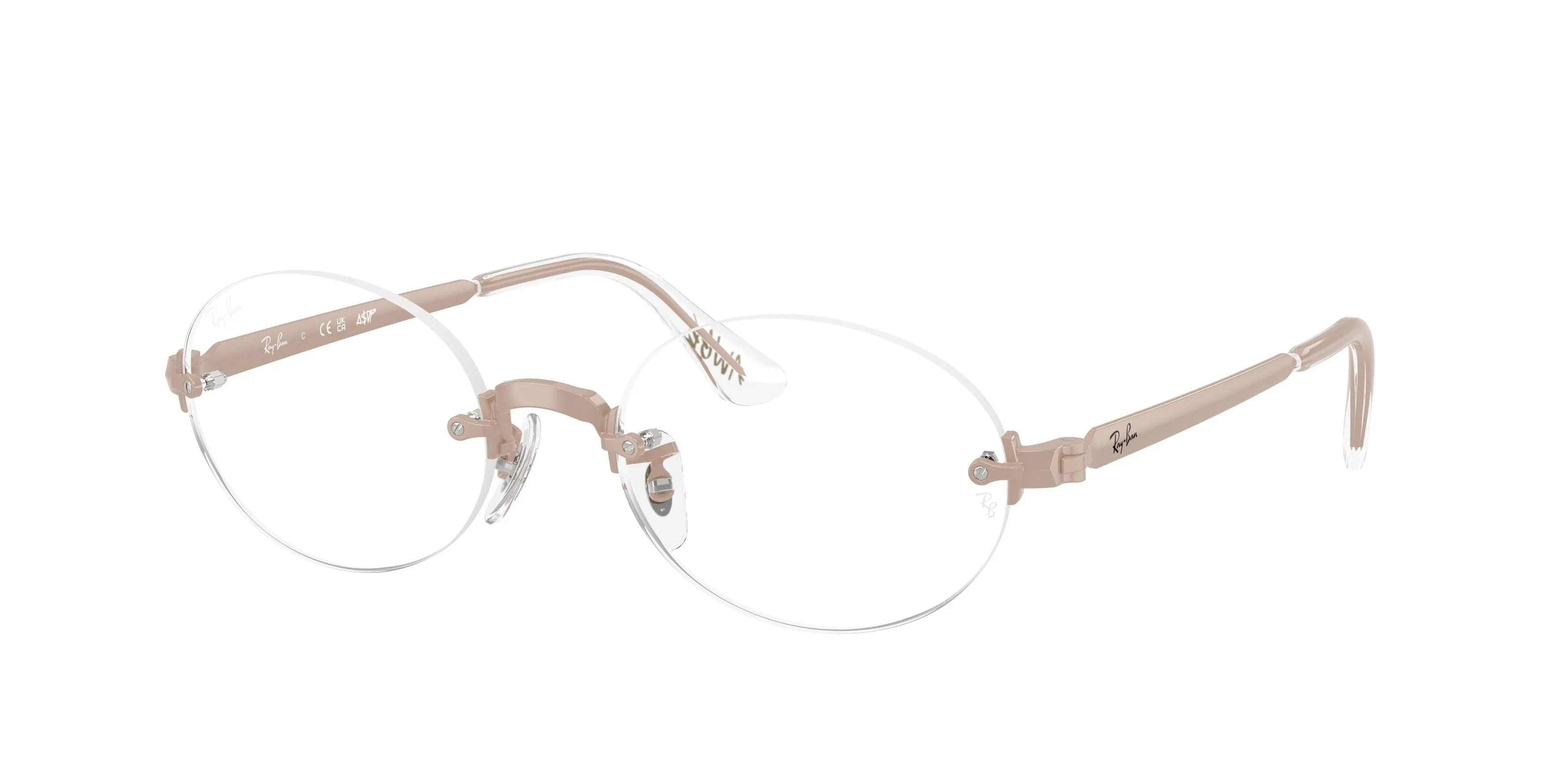 Ray - Ban A$AP Rocky RX3929V 3207 Montature da vista Metallo Rosa Trasparente Squadrata Normale - immagine 1