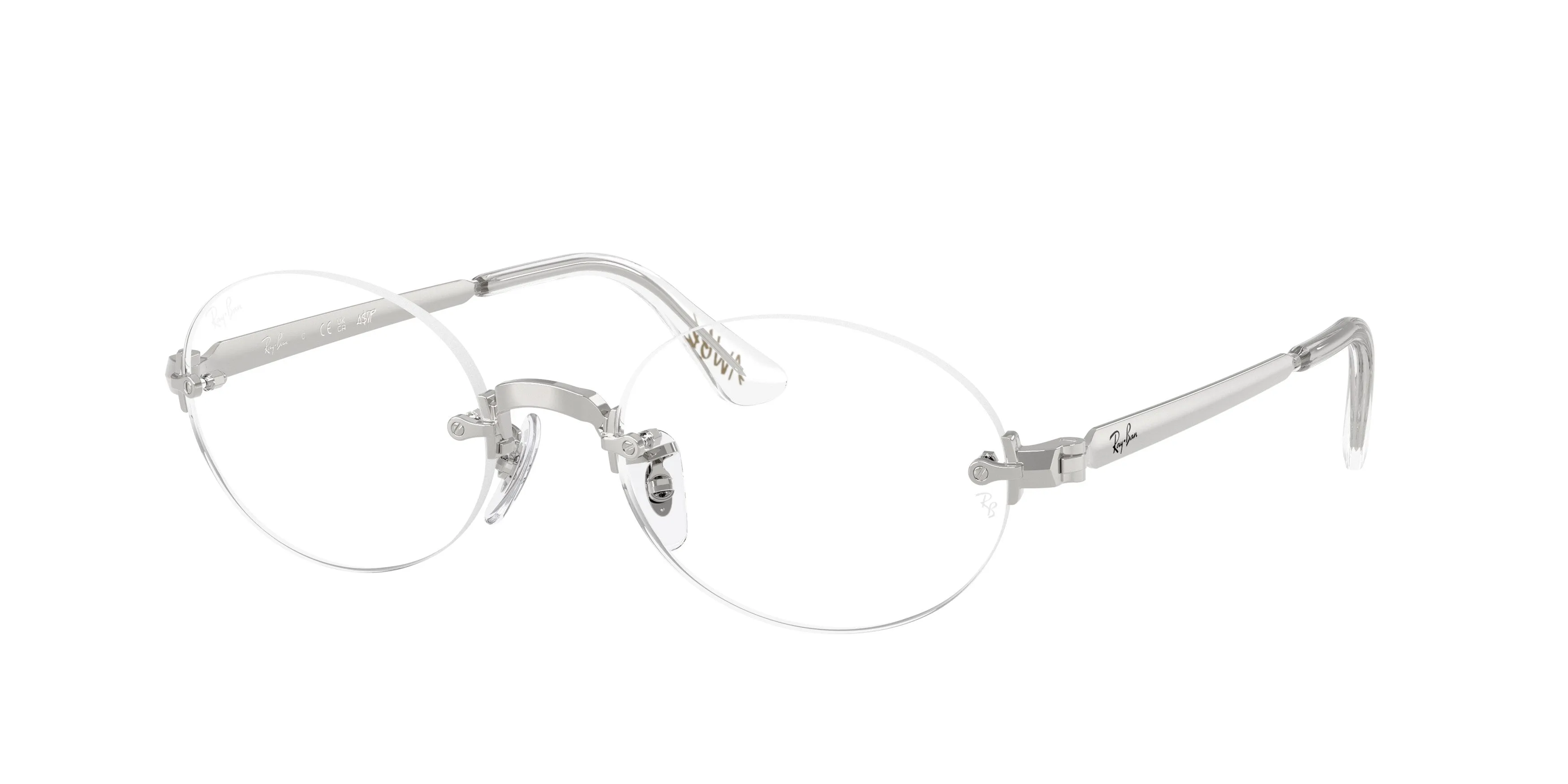 Ray - Ban A$AP Rocky RX3929V 2501 Montature da vista Metallo Argento Trasparente Squadrata Normale - immagine 1