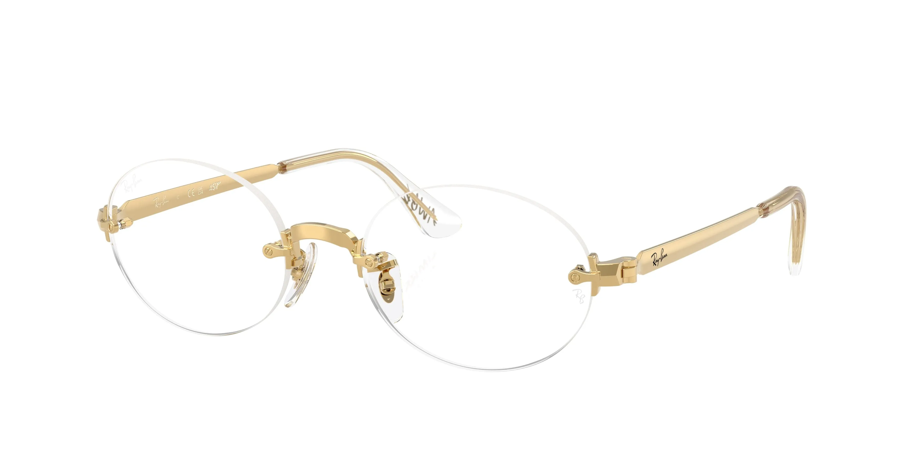 Ray - Ban A$AP Rocky RX3929V 2500 Montature da vista Metallo Oro Trasparente Squadrata Normale - immagine 1