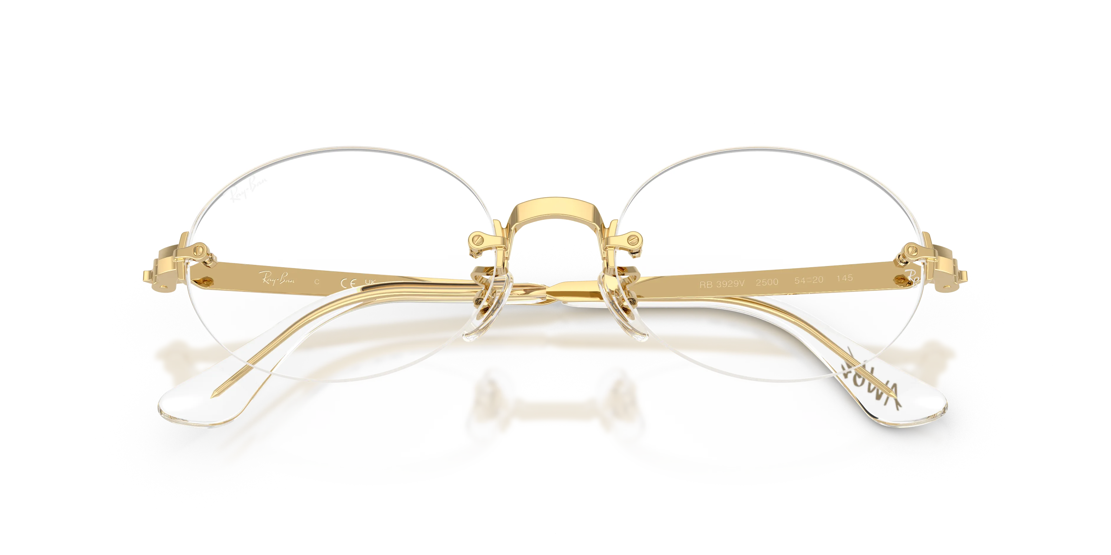 Ray - Ban A$AP Rocky RX3929V 2500 Montature da vista Metallo Oro Trasparente Squadrata Normale - immagine 2