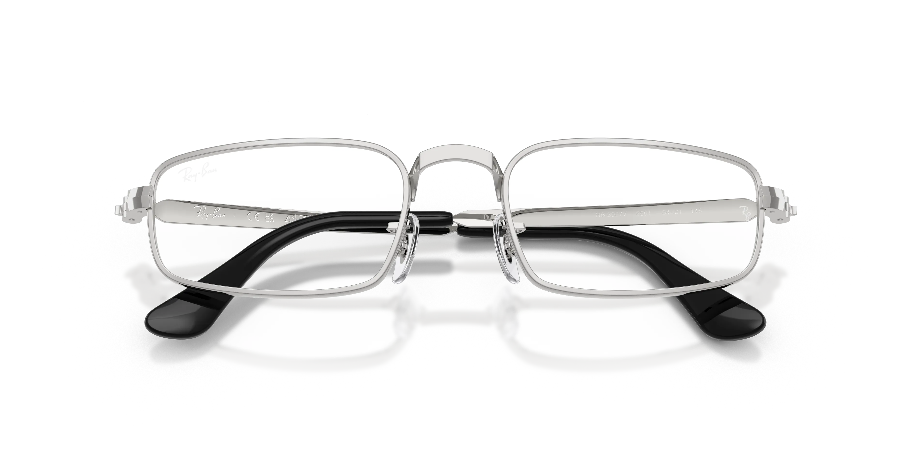 Ray - Ban A$AP Rocky RX3927V 2501 Montature da vista Metallo Argento Trasparente Rotonda Normale - immagine 2