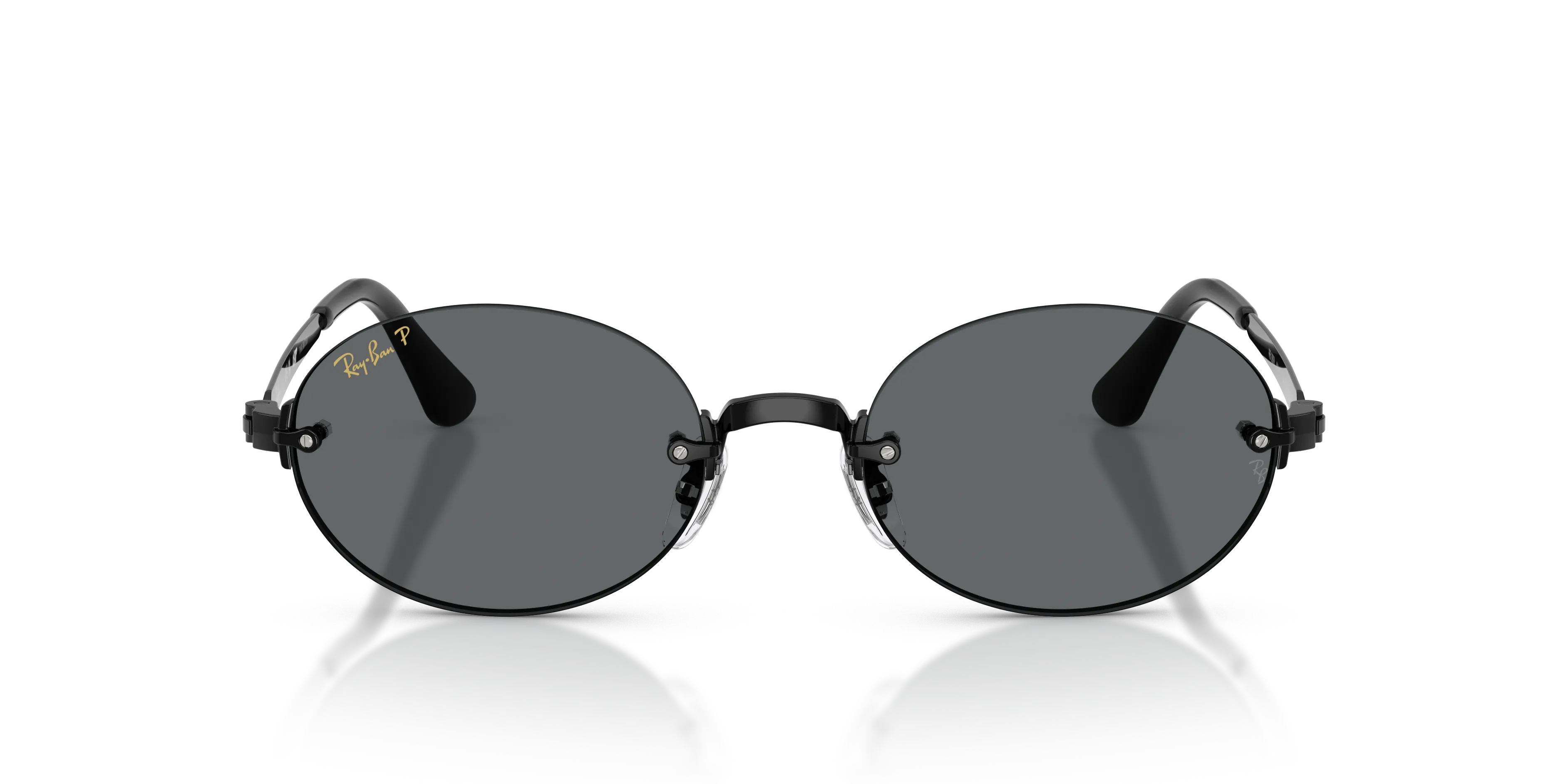 Ray - Ban RB3929 002/81 Occhiali da sole Metallo Nero Grigio Rotonda Polarizzata - immagine 3