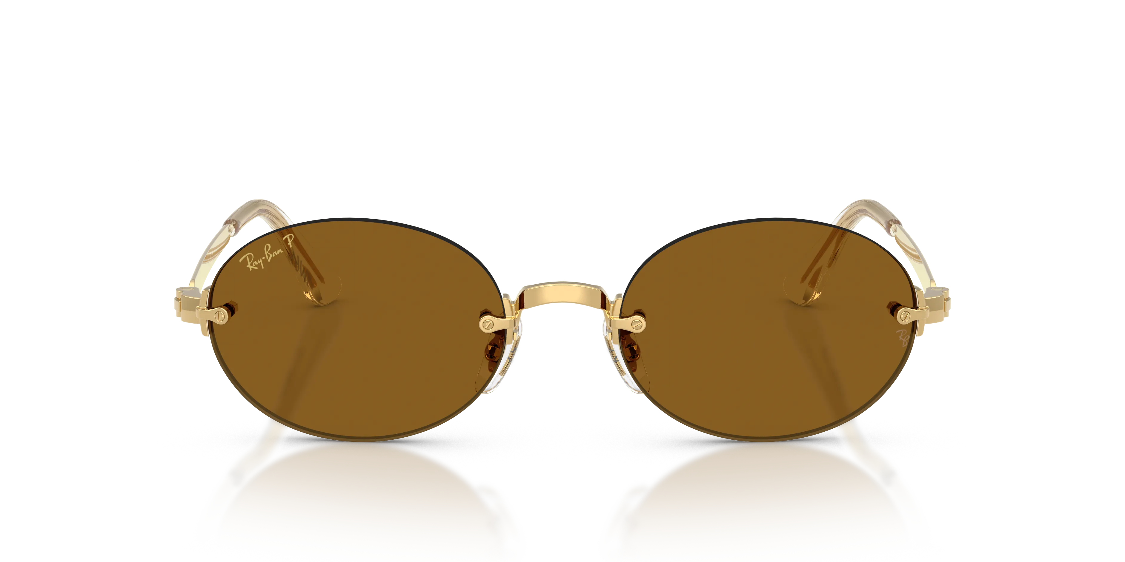 Ray - Ban RB3929 001/83 Occhiali da sole Metallo Oro Marrone Rotonda Polarizzata - immagine 3