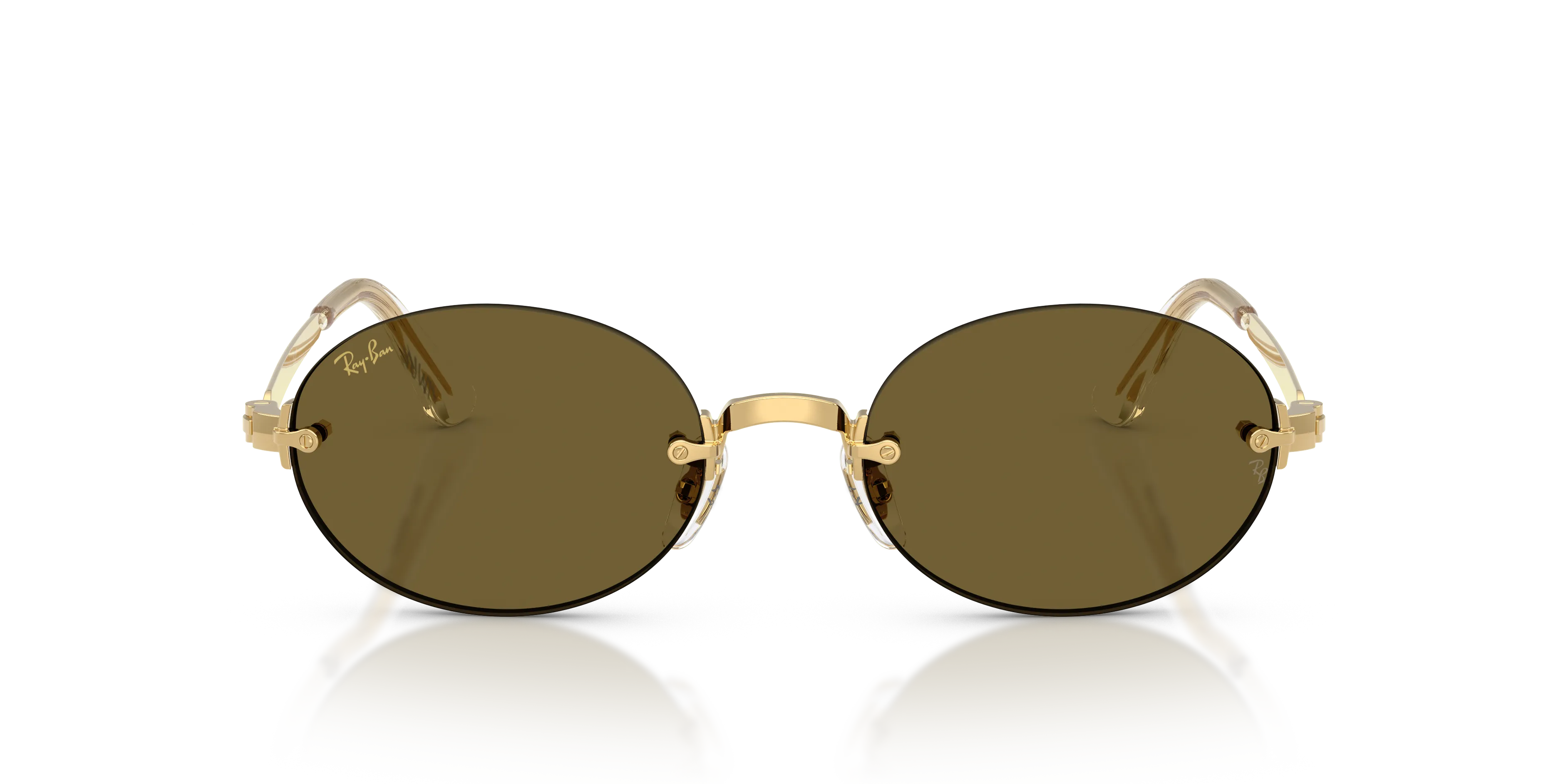 Ray - Ban RB3929 001/73 Occhiali da sole Metallo Oro Marrone Rotonda Normale - immagine 3
