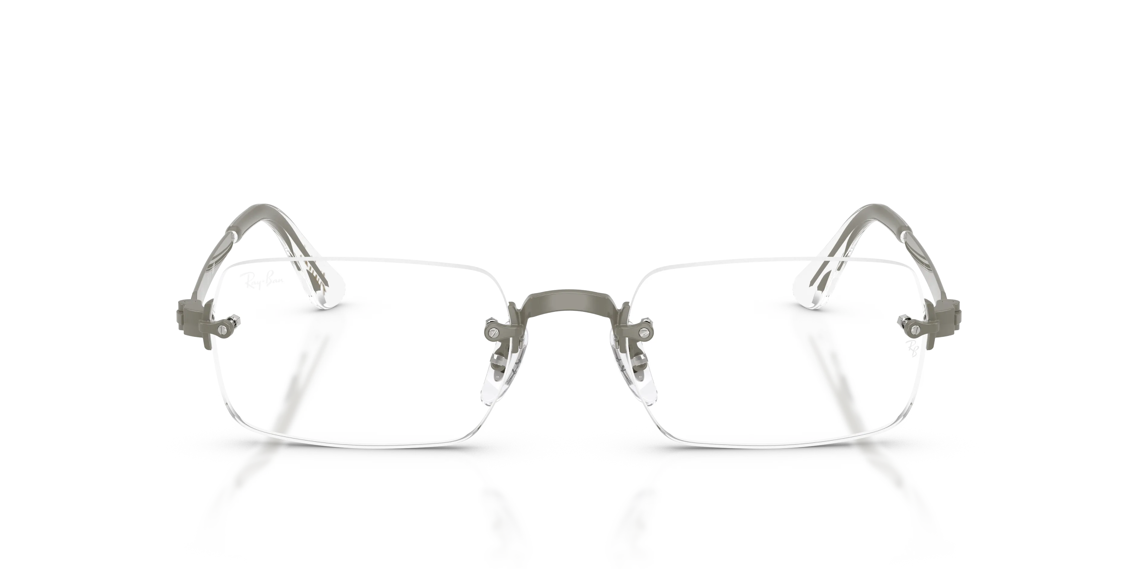 Ray - Ban RX3928V 3201 Montature da vista Metallo Grigio Trasparente Squadrata Normale - immagine 3