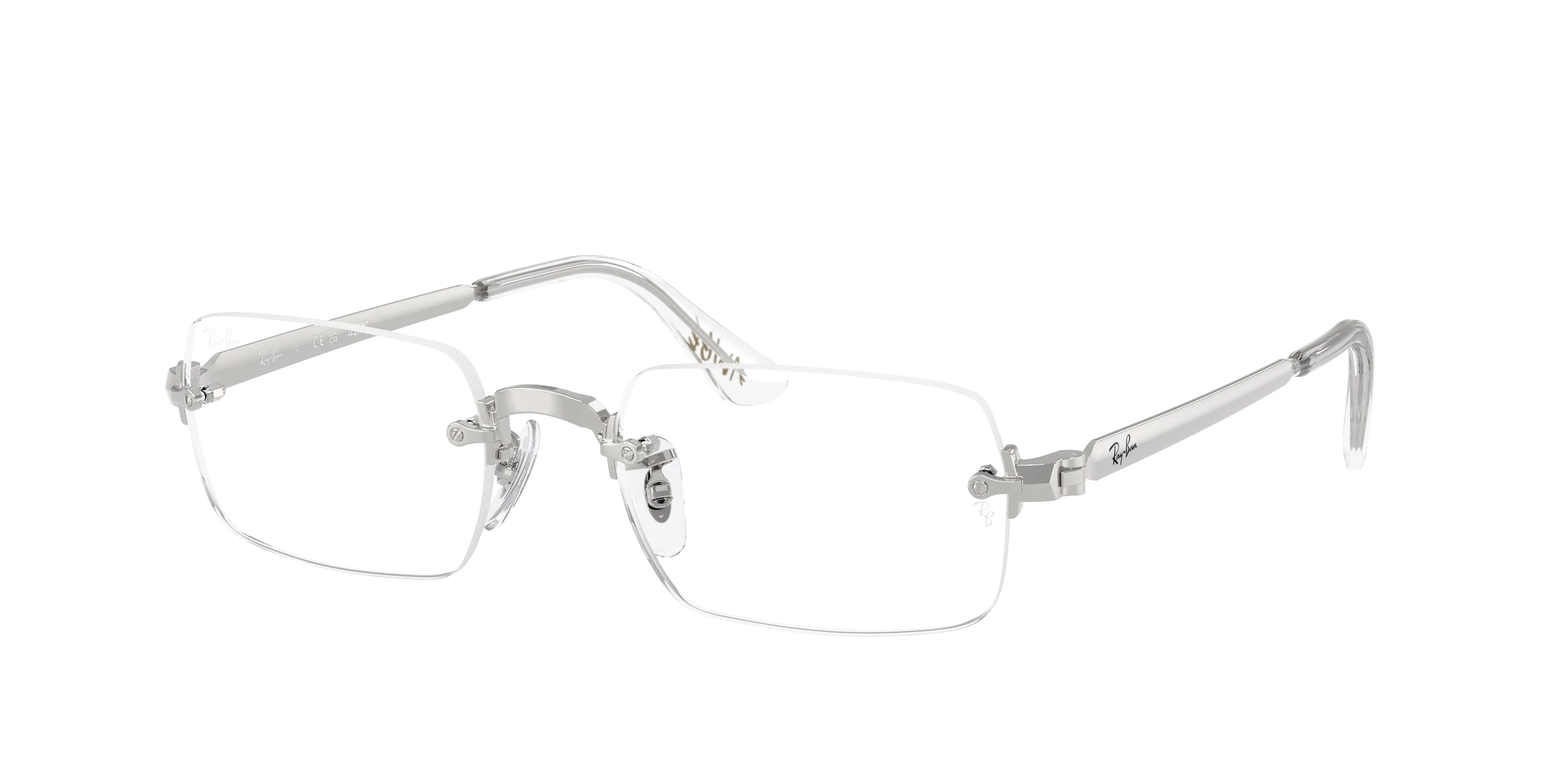 Ray - Ban RX3928V 2501 Montature da vista Metallo Argento Trasparente Squadrata Normale - immagine 1