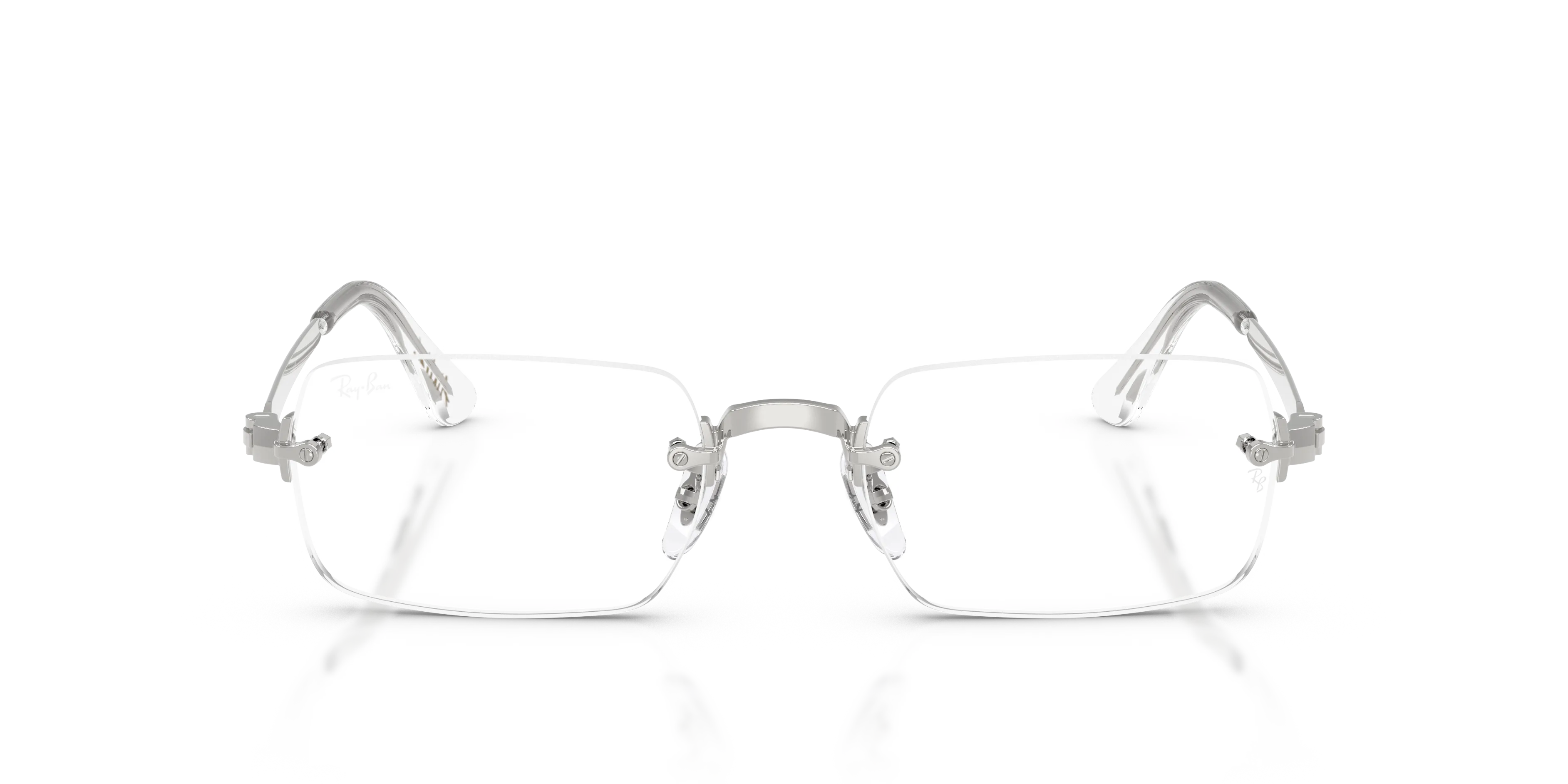 Ray - Ban RX3928V 2501 Montature da vista Metallo Argento Trasparente Squadrata Normale - immagine 3