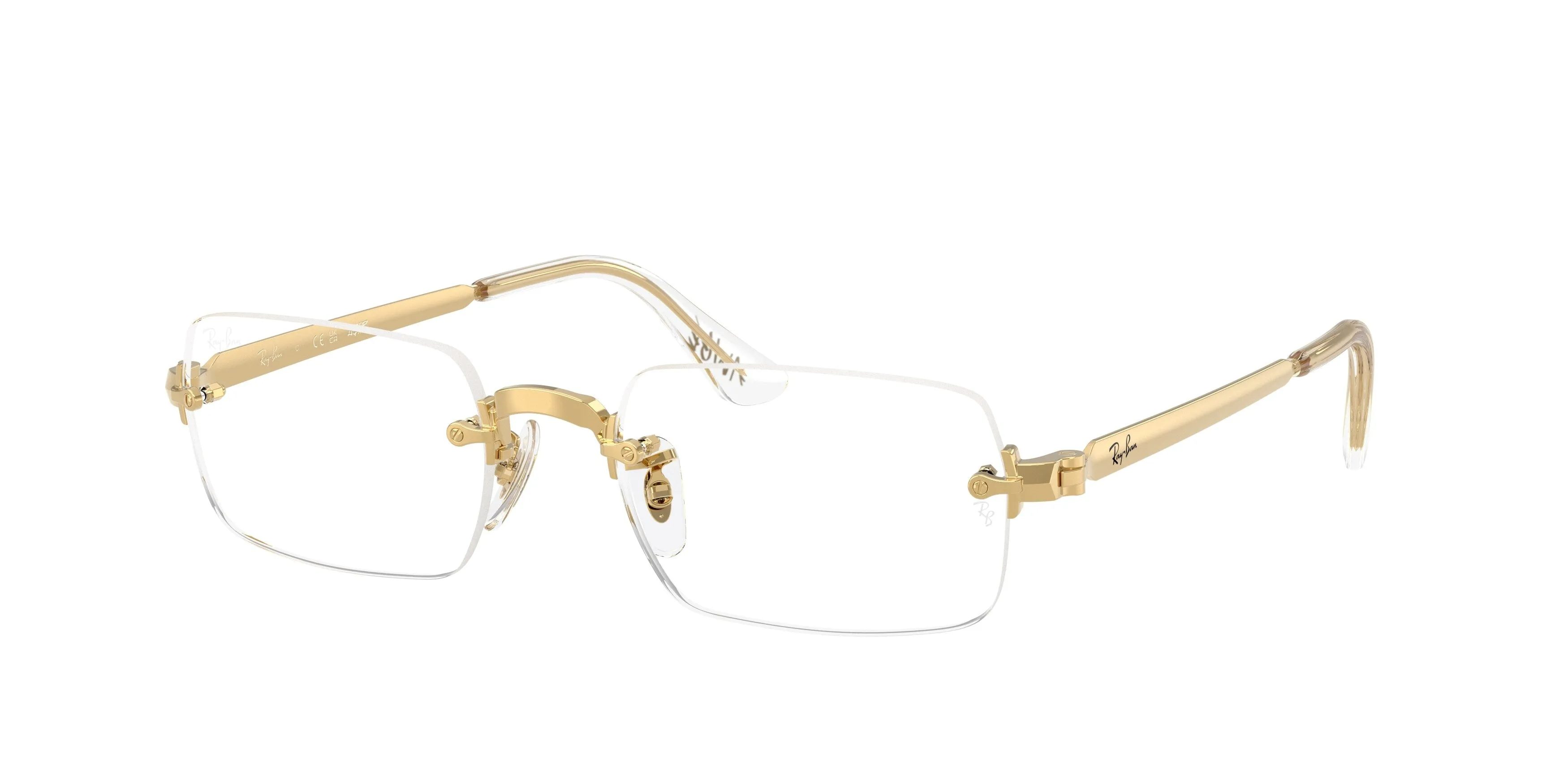 Ray - Ban RX3928V 2500 Montature da vista Metallo Oro Trasparente Squadrata Normale - immagine 1
