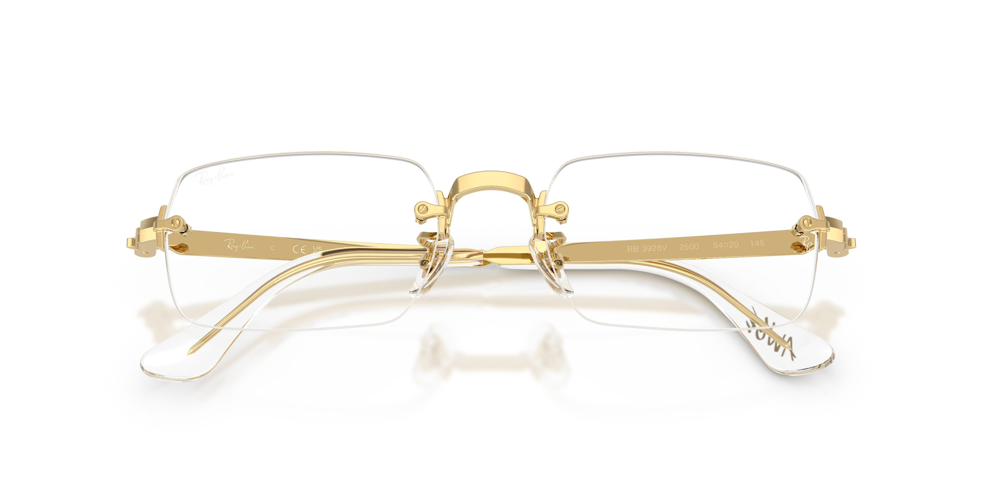 Ray - Ban RX3928V 2500 Montature da vista Metallo Oro Trasparente Squadrata Normale - immagine 2