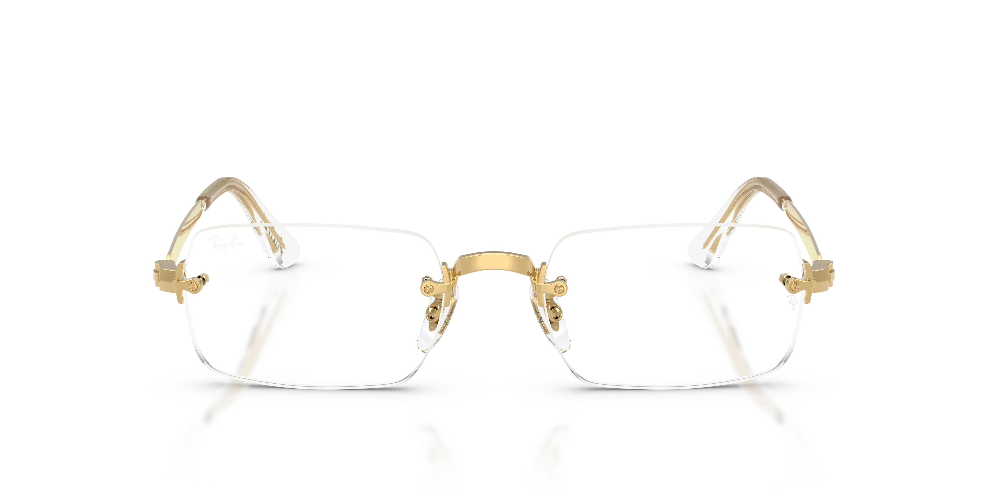 Ray - Ban RX3928V 2500 Montature da vista Metallo Oro Trasparente Squadrata Normale - immagine 3